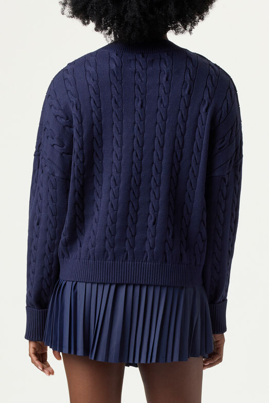 BASELINE CHNKY V-NECK SWEATER
