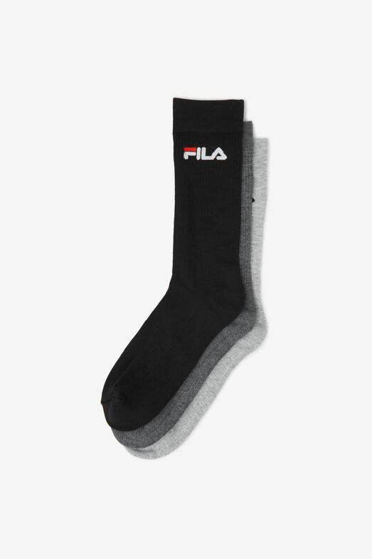 FILA BSC LOGO 1/2 CSH CREW 6PK/BLACKMULTI/1 Size