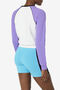 RICCARDA BLOCK SWEATSHIRT/WHT/PRHB/BLK/Large