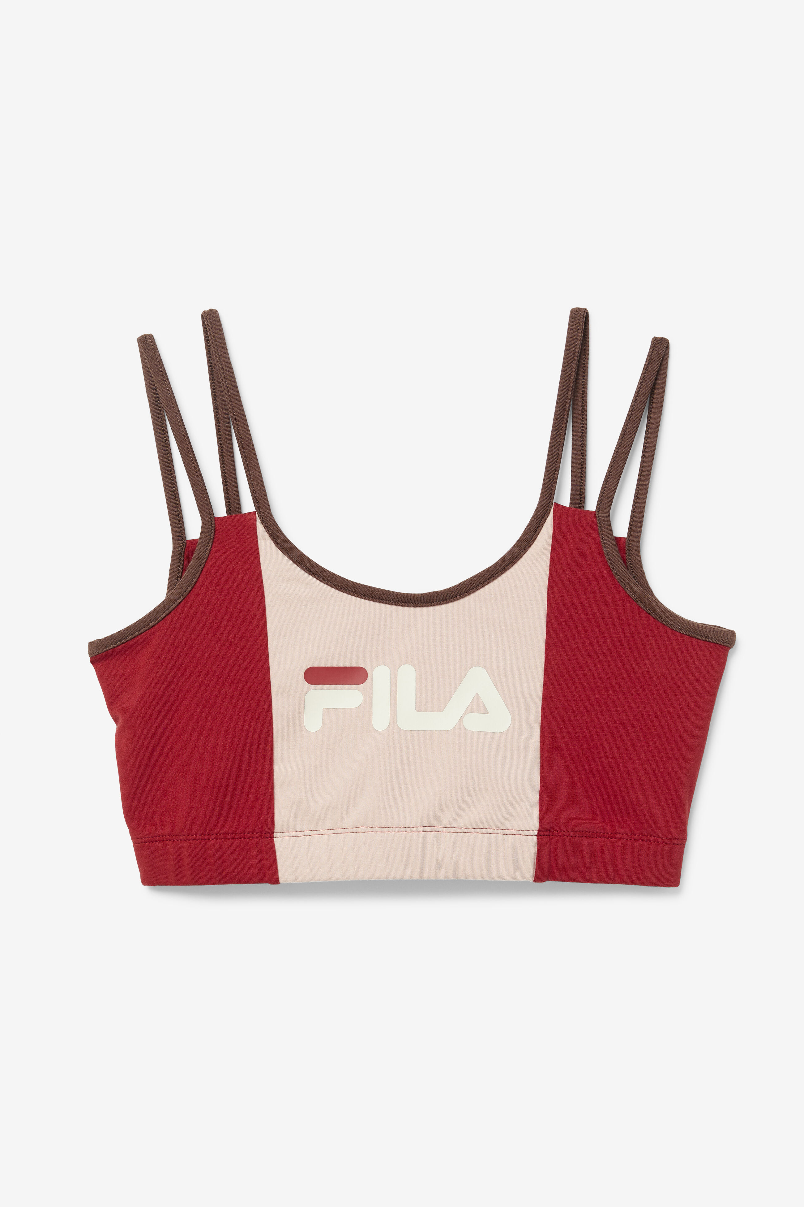 Red fila sports bra on sale