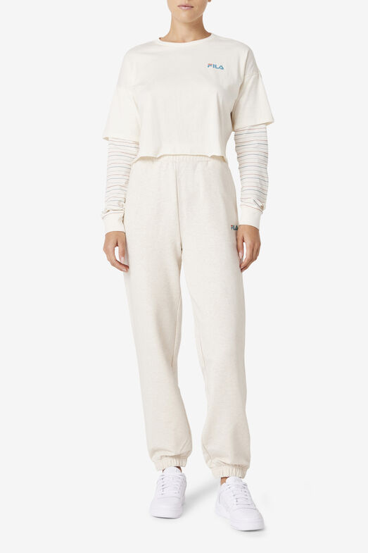 PRISCELLA CROPPED TWOFER TEE/GARD/BCORL/TAB/Extra large