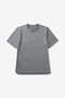 SCALLOP HEM HEATHER CREW
