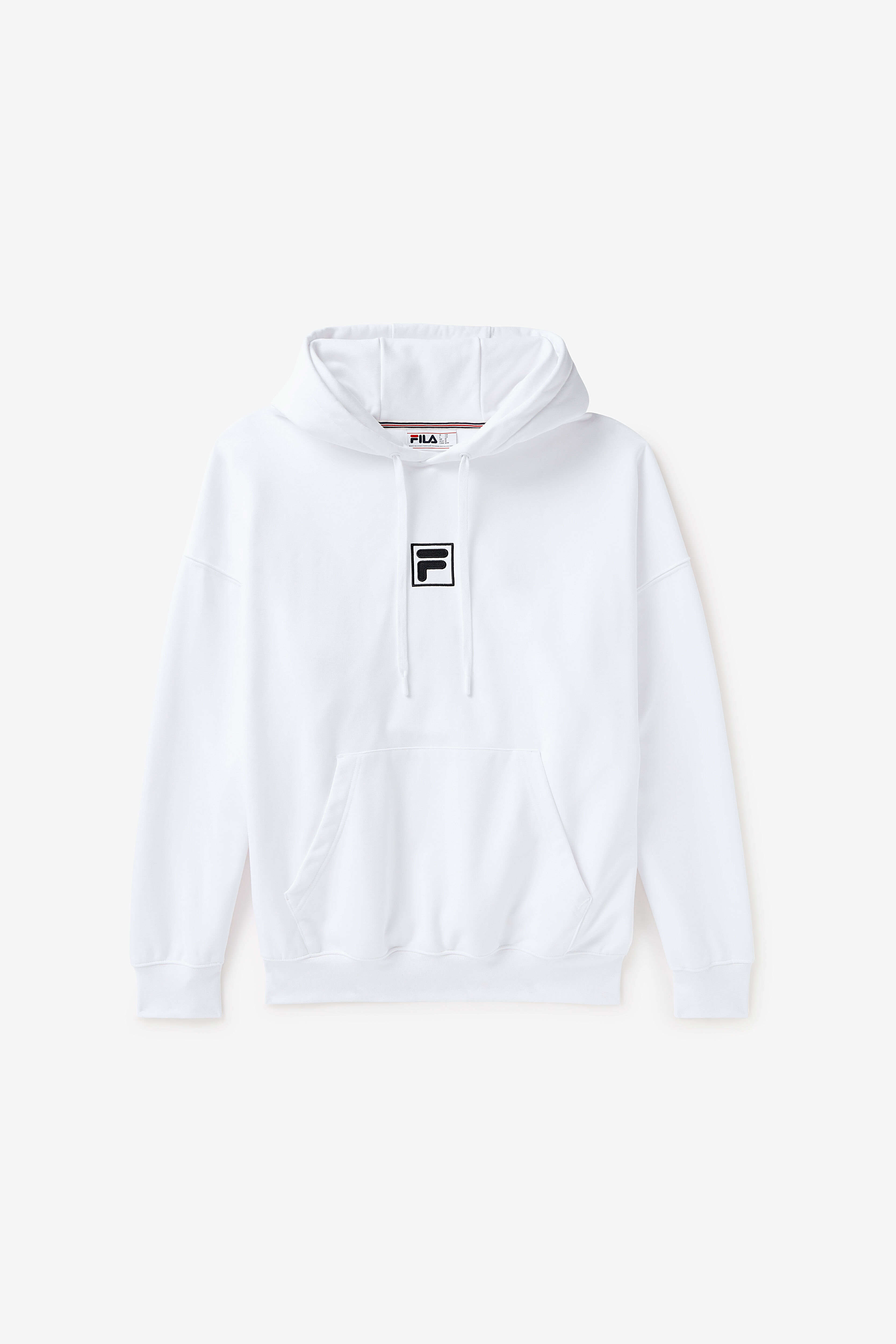 Black and white fila hoodie new arrivals