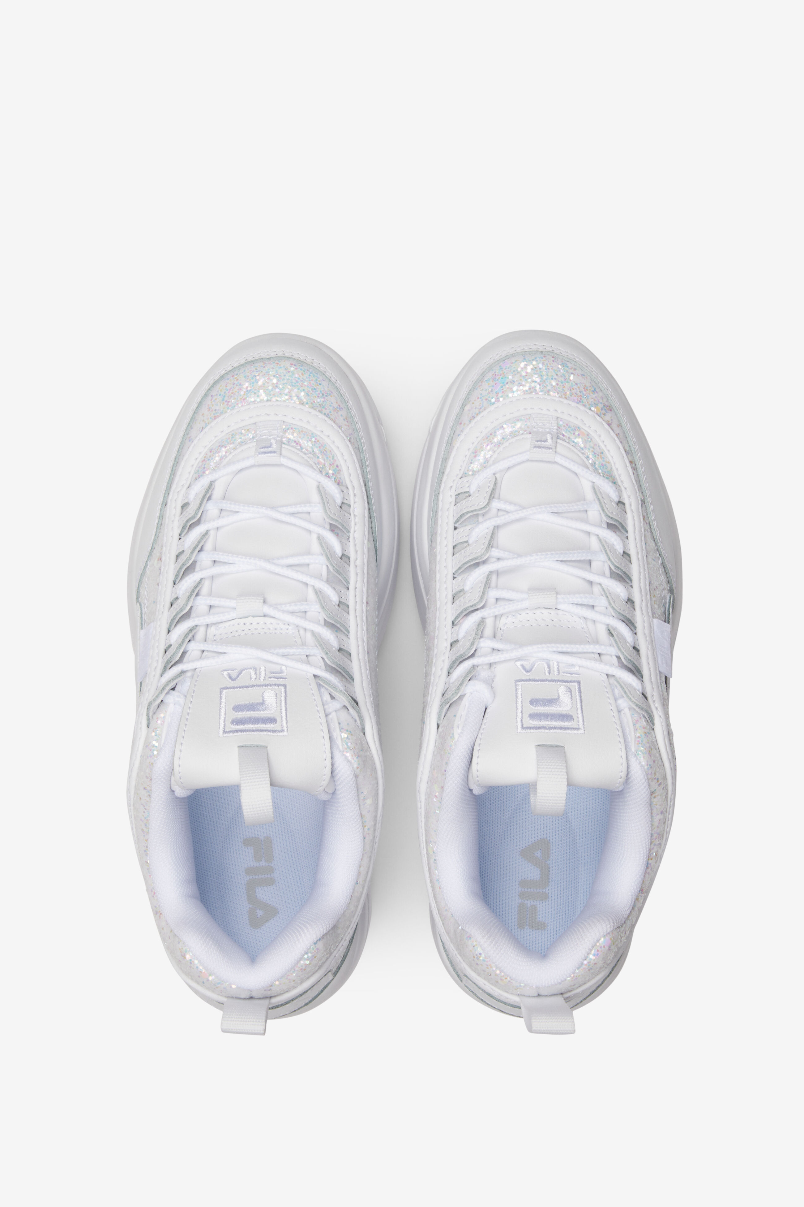 Disruptor 2 Wedge Glitter Platform Sneakers For Women Fila