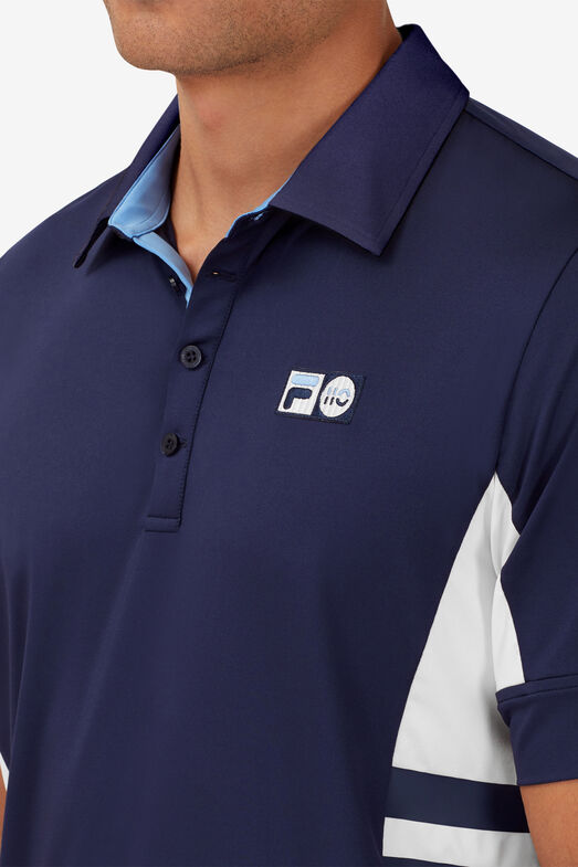 110 YEAR STRIPE POLO