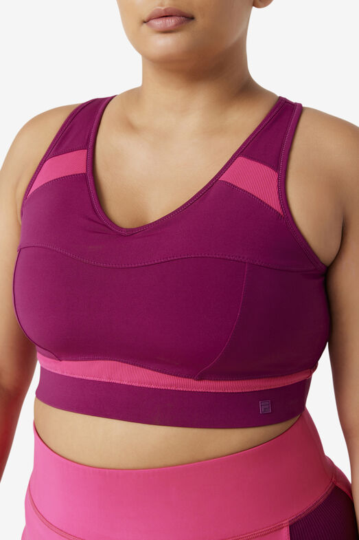 UPLIFT RACERBACK SPORTS BRA/MPRP/BPNK/5XLarge