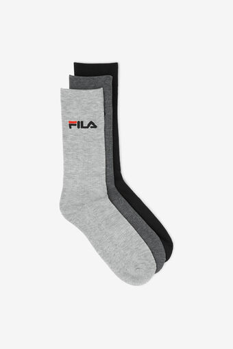 FILA BSC LOGO 1/2 CSH CREW 6PK/BLACKMULTI/1 Size