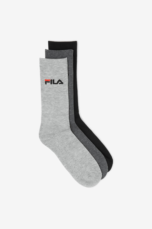 FILA BSC LOGO 1/2 CSH CREW 6PK/BLACKMULTI/1 Size