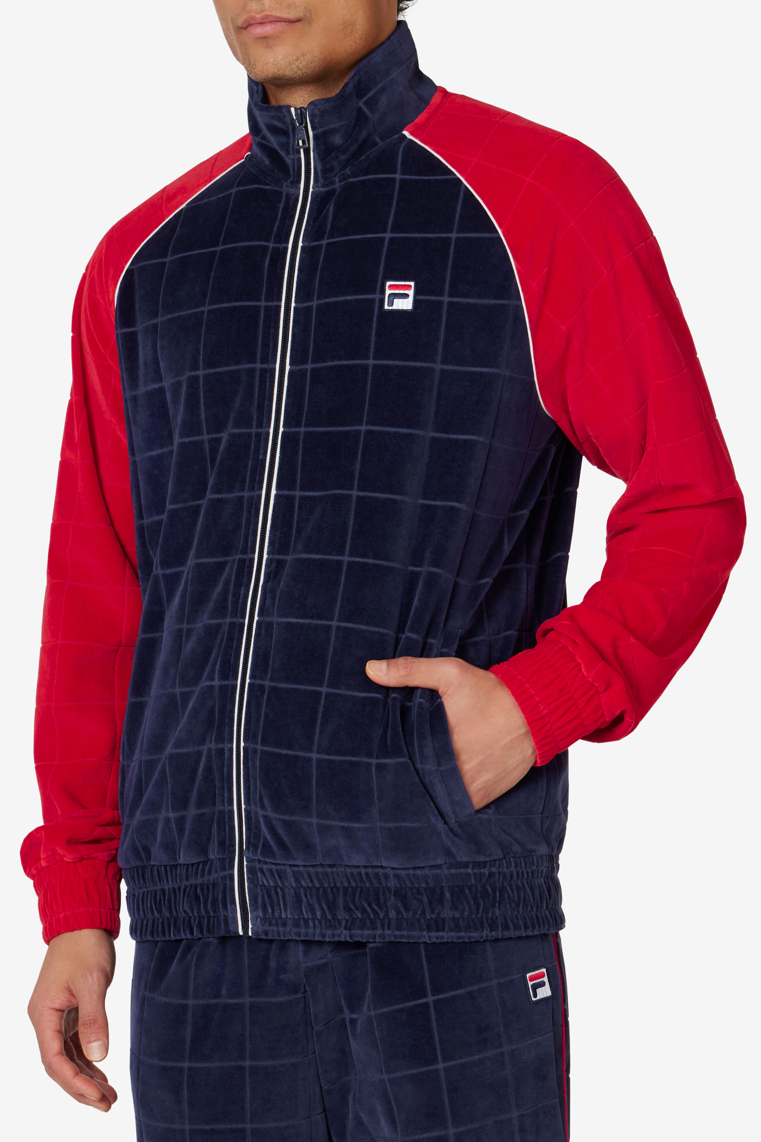 Fila vintage velour track jacket online