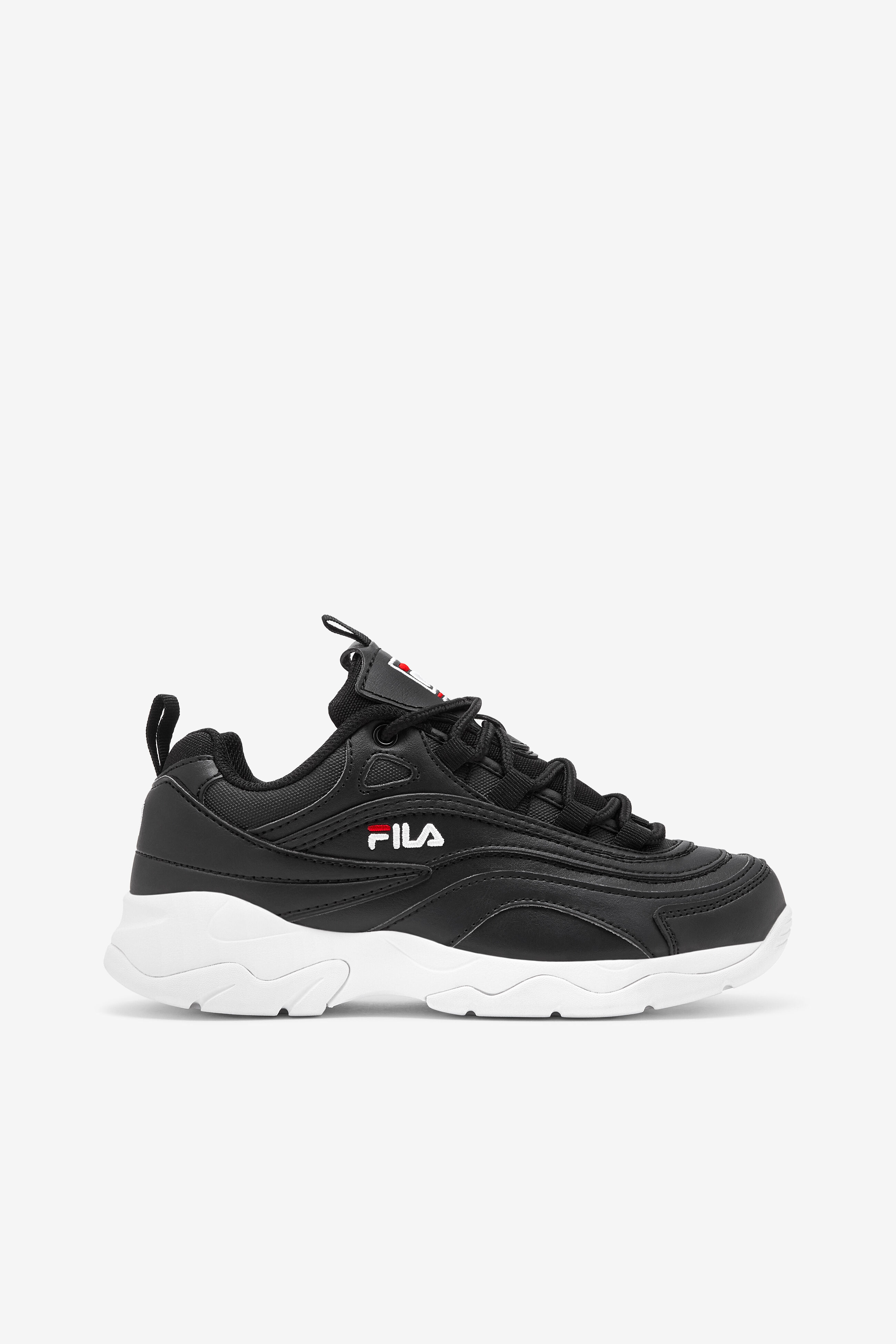 Womens black fila new arrivals sneakers