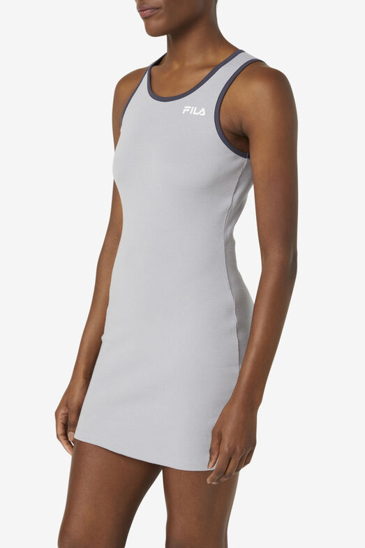 MATTEA DRESS/SILVS/WHT/NIRN/Extra Small