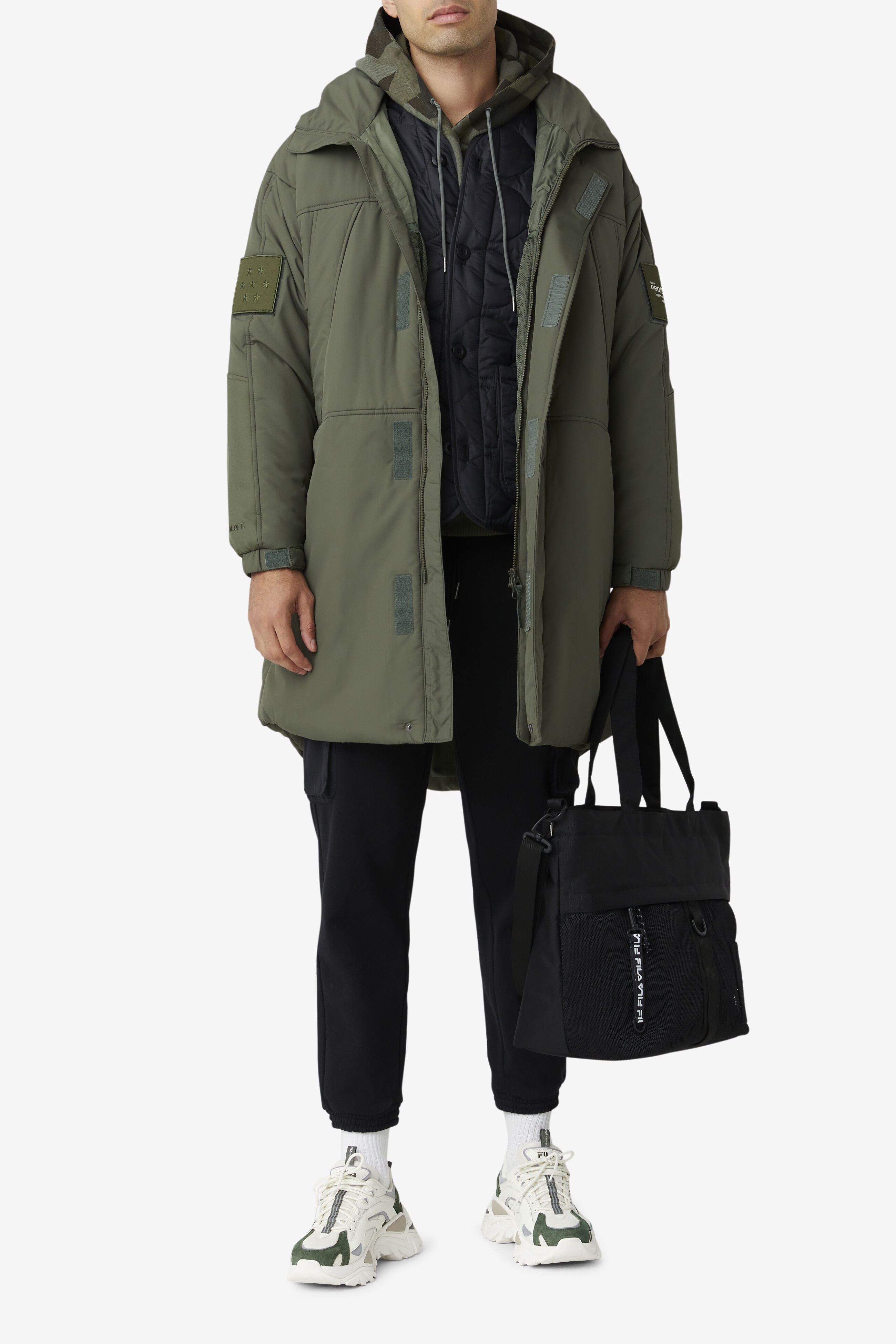Fila long shop puffer coat