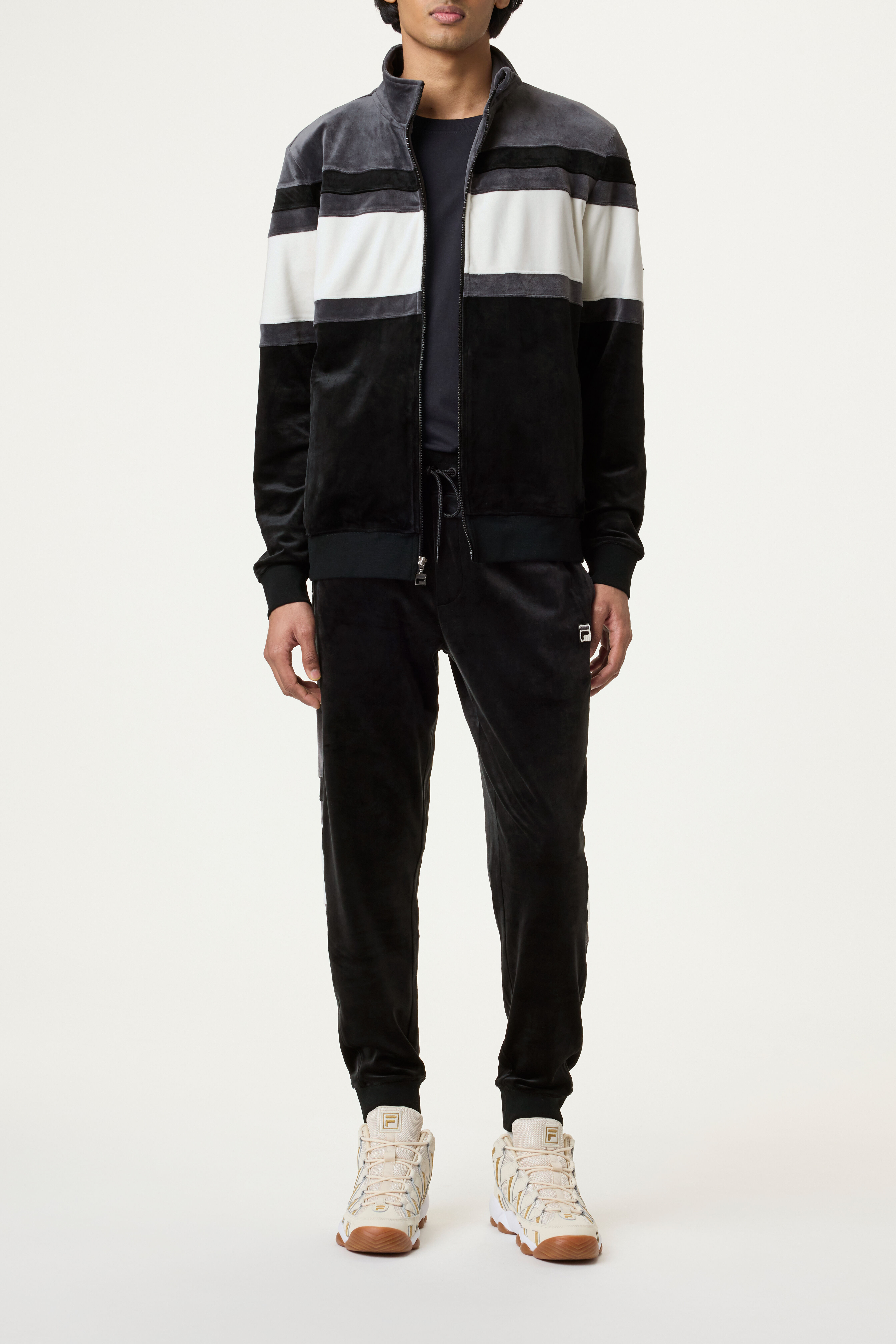 Smart Retro Velour Track Jacket With Zipper | Fila