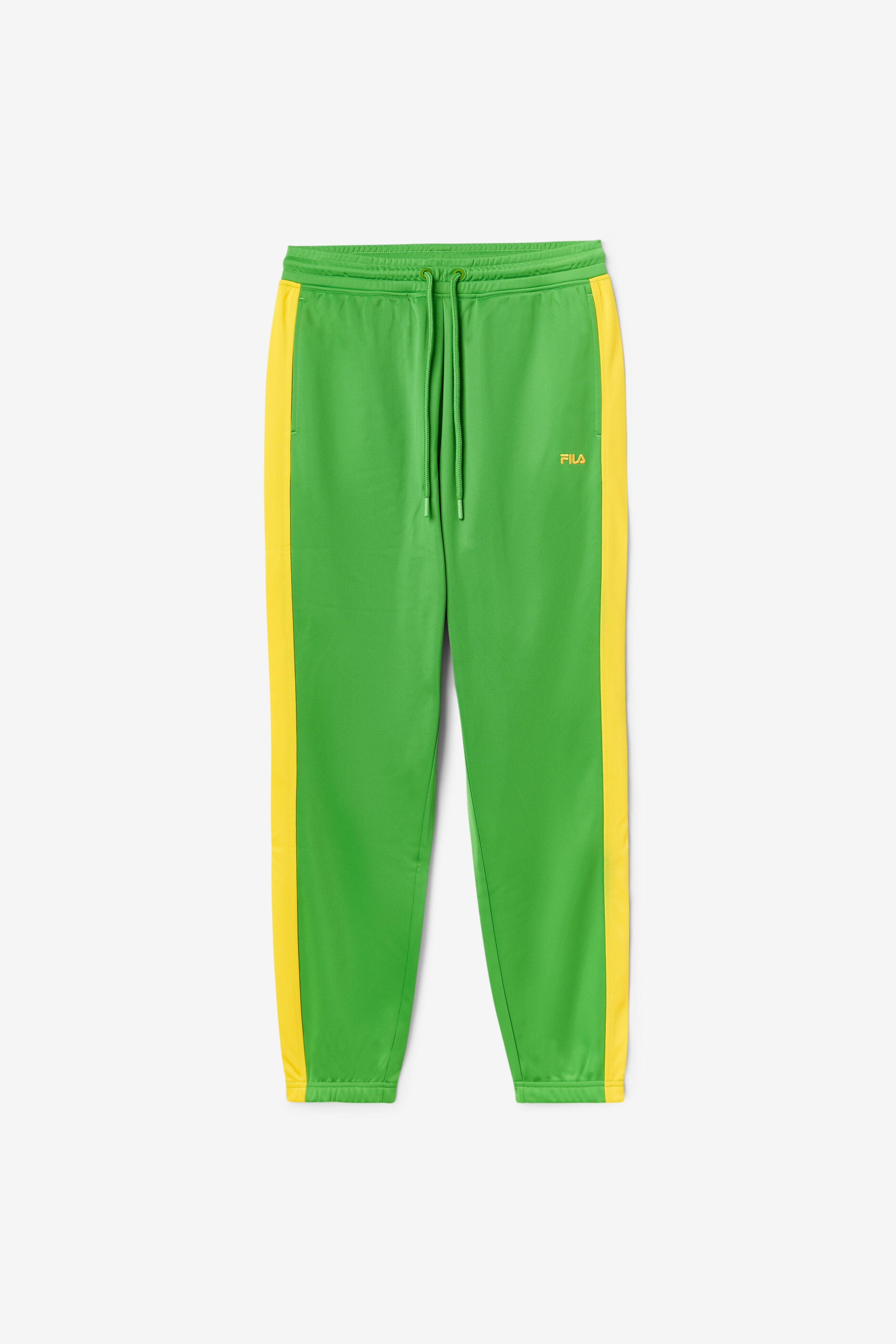 Green and yellow track pants sale