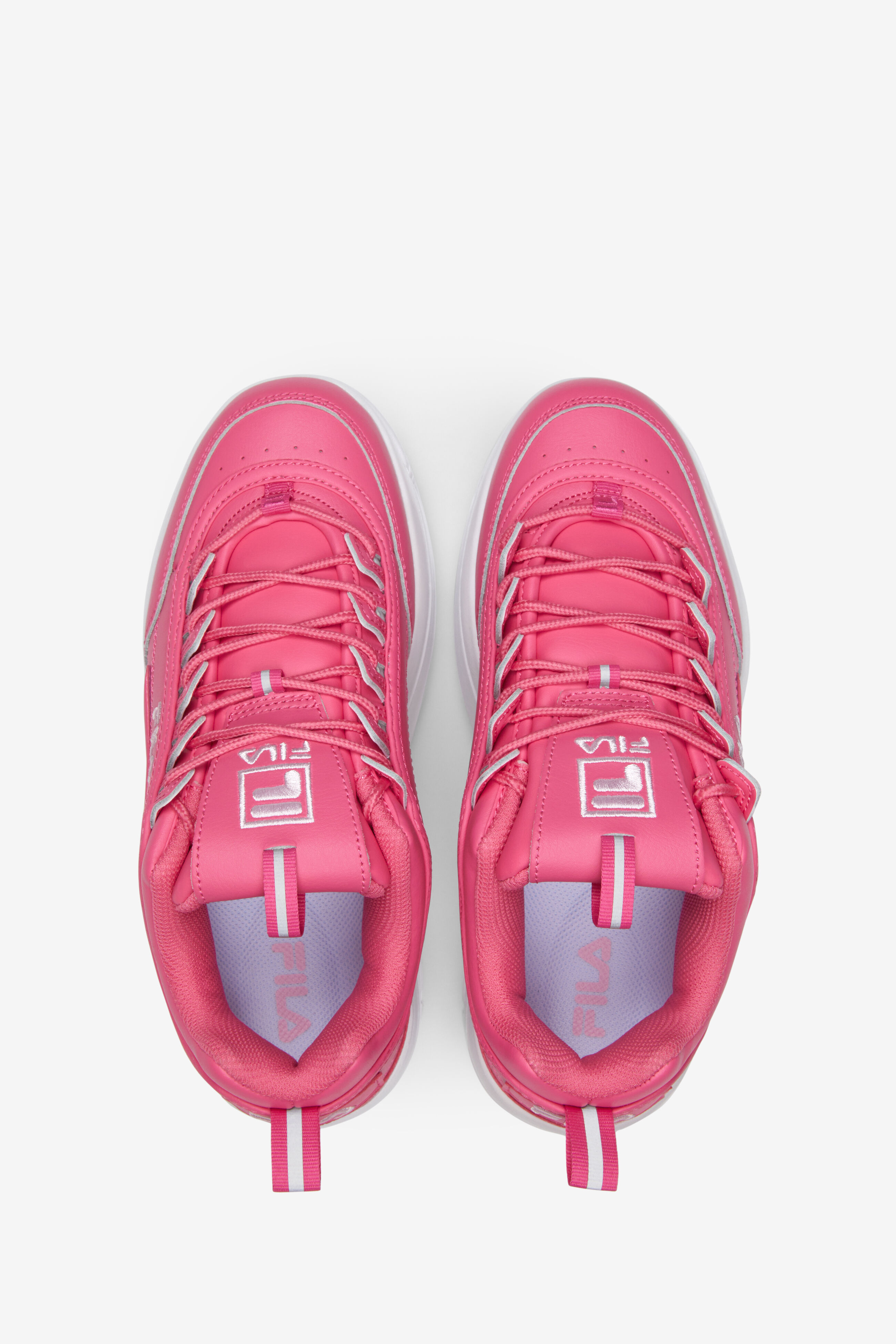 Fila disruptor womens white and pink hotsell