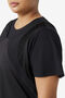 UPLIFT TEXTURE S/S TOP/BLACK/1XLarge