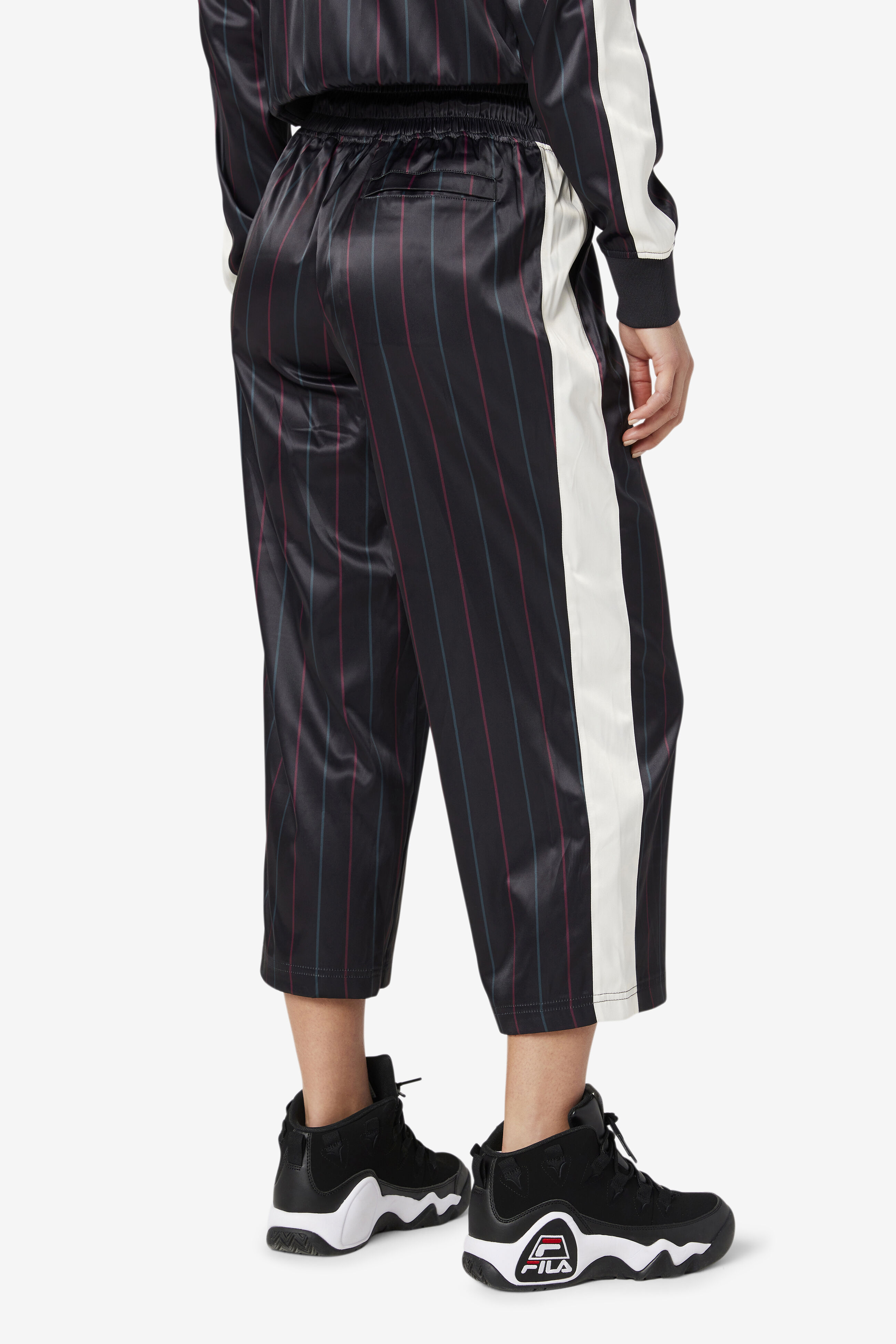 Aviana Cropped Satin Pant Clothing Fila