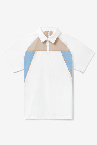 SHORT SLEEVE POLO/WHT/STCCO/PRNT/Small