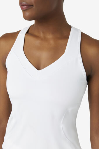 PICKLEBALL HALTER TANK/WHITE/Small