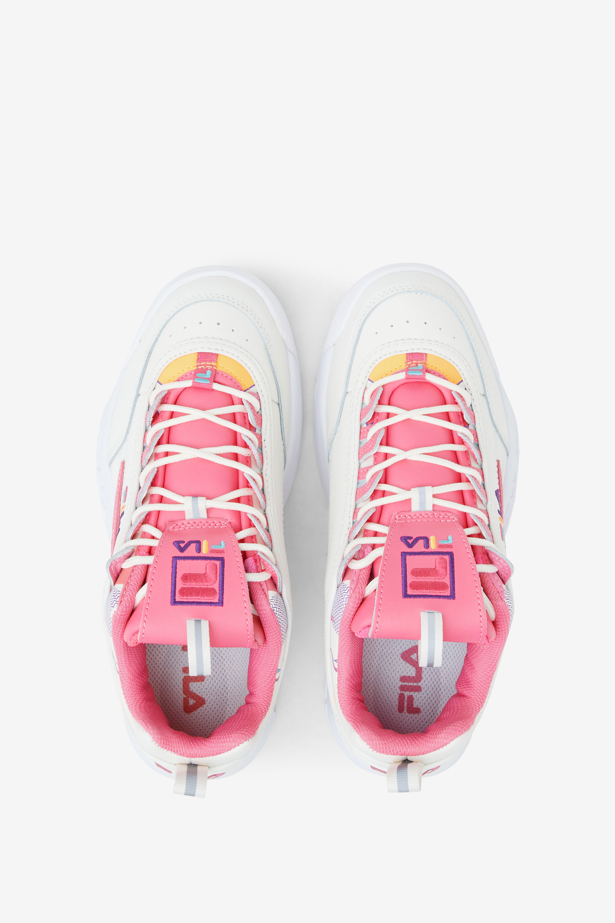 Fila disruptor shop pink white