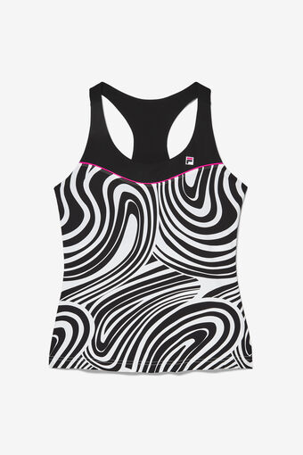 TIE BREAKER PRNT RACERBCK TANK