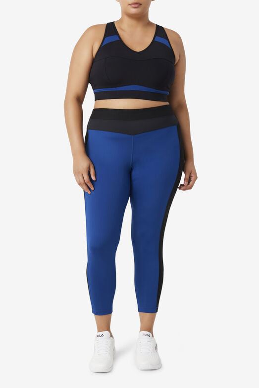 FORZA TEXTURE HIGH WAIST LEGGING/NVYPN/BLK/1XLarge