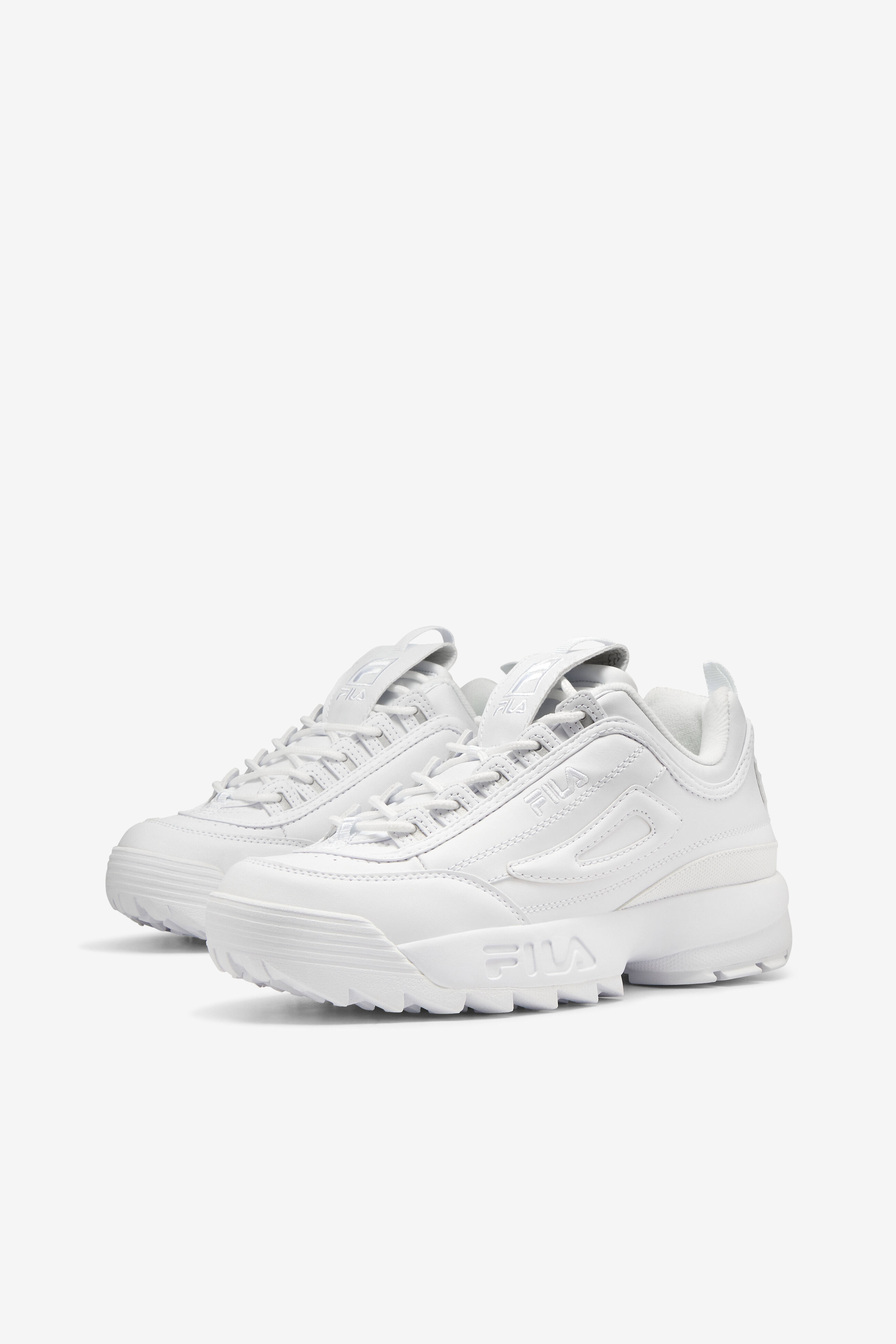 Chunky white store fila shoes