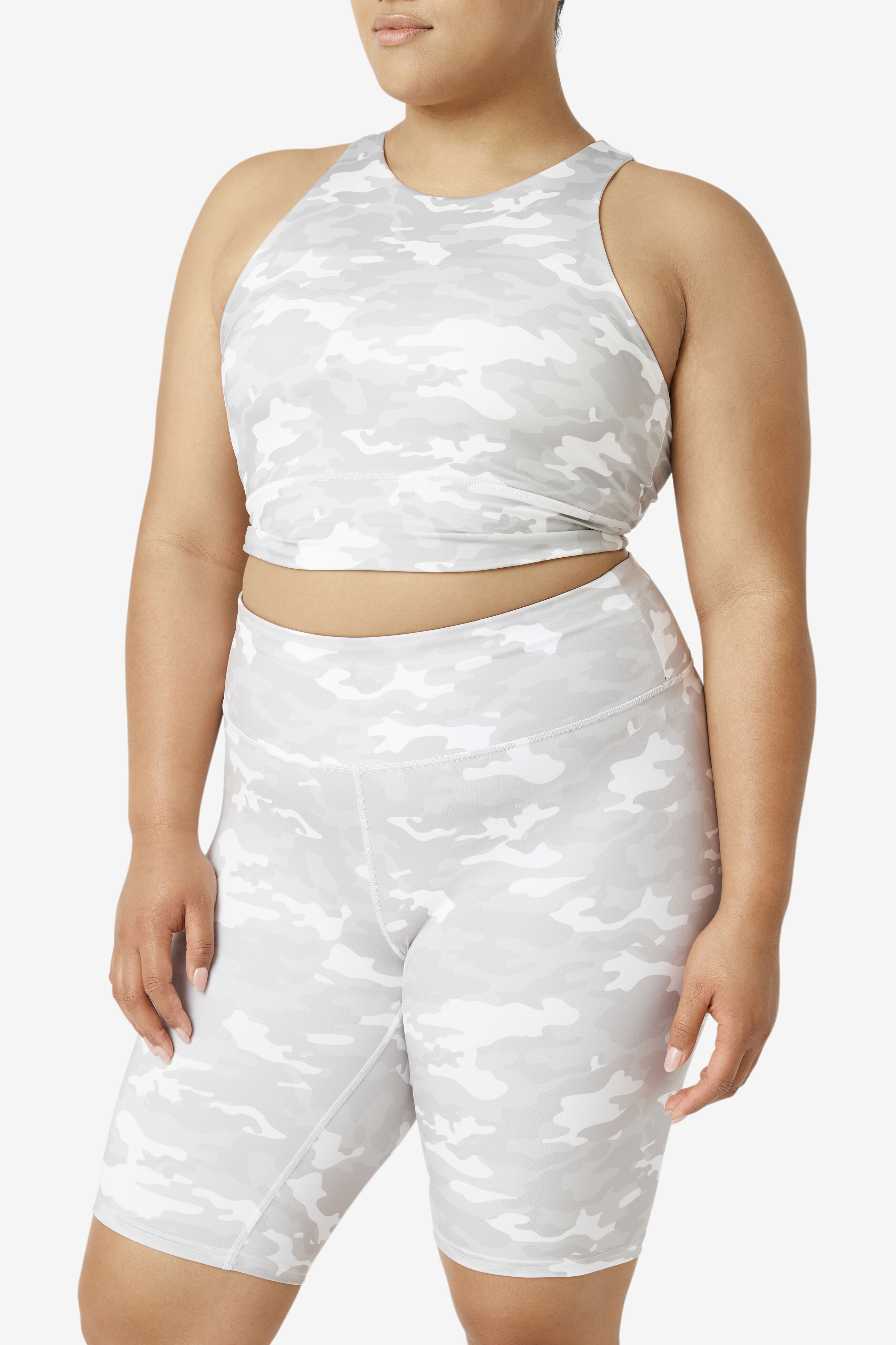 Uplift Plus Size High Neck Sports Bra Crop Fila