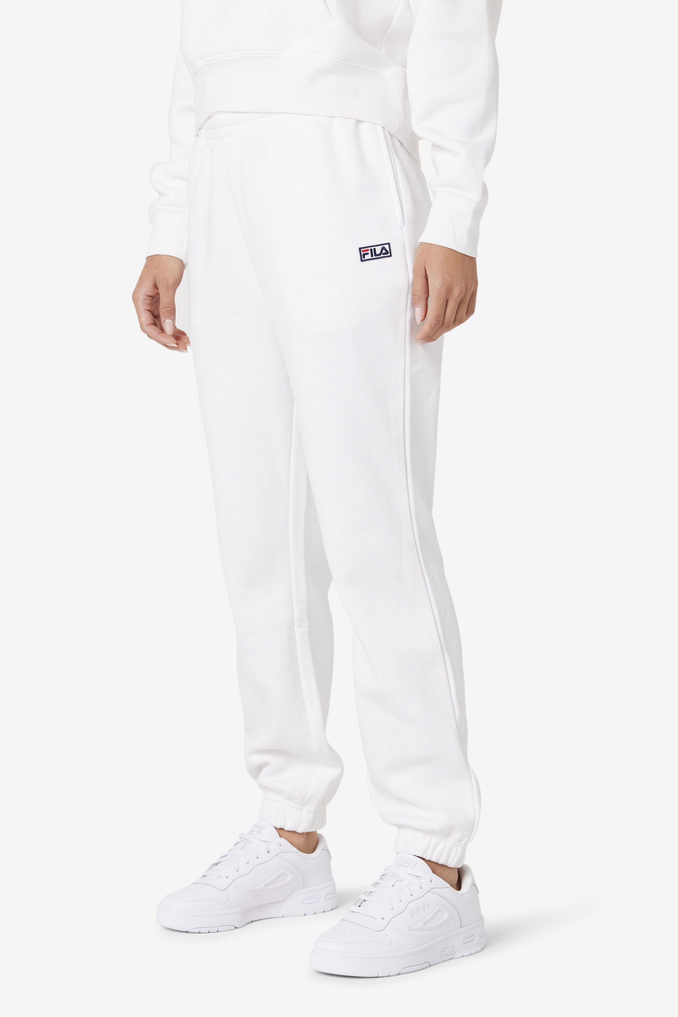 White clearance fila joggers