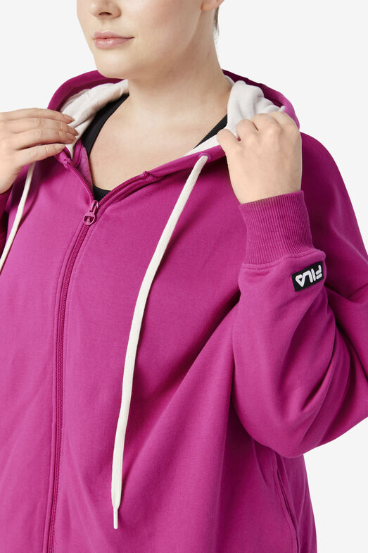 HARMONY HOODED JACKET/FESTFUSCHIA/1XLarge