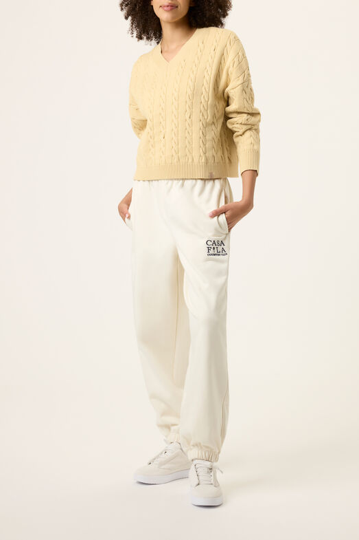 BASELINE CHNKY V-NECK SWEATER