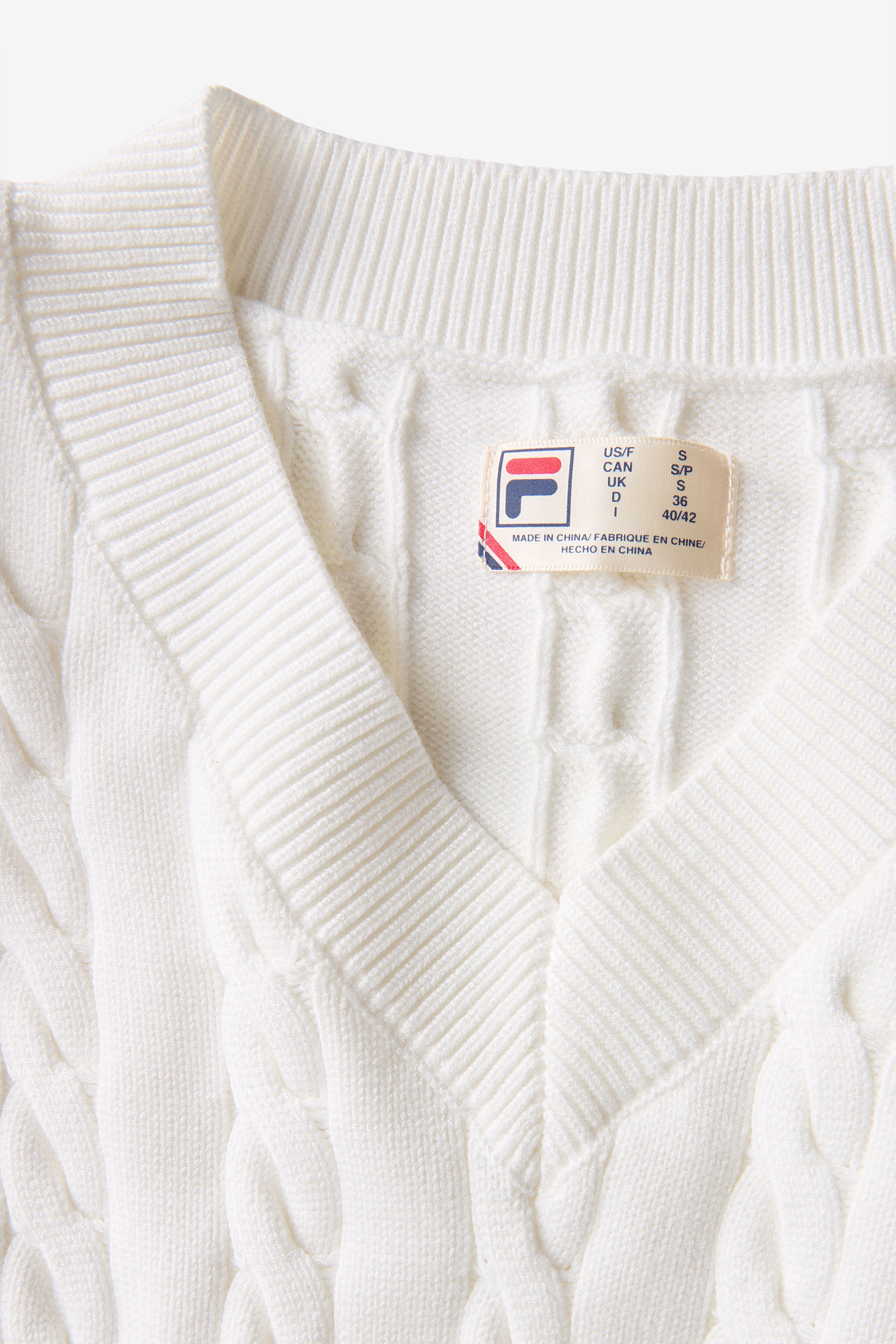 Women's Baseline Chunky V-neck Sweaters | Fila Women's Baseline Chunky V-neck Sweaters | Fila