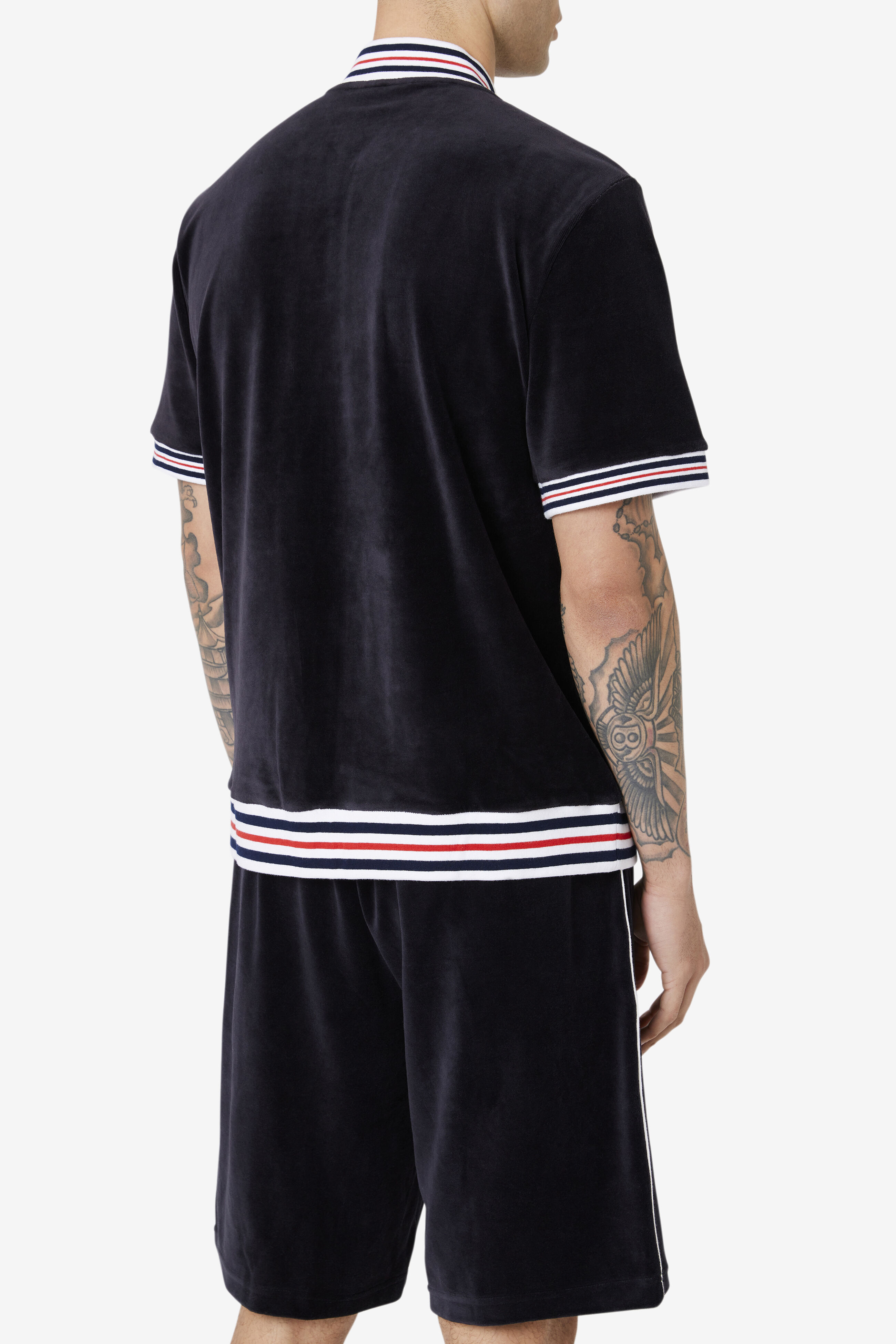 Estudio Men s Short Sleeve Velour Jacket Fila