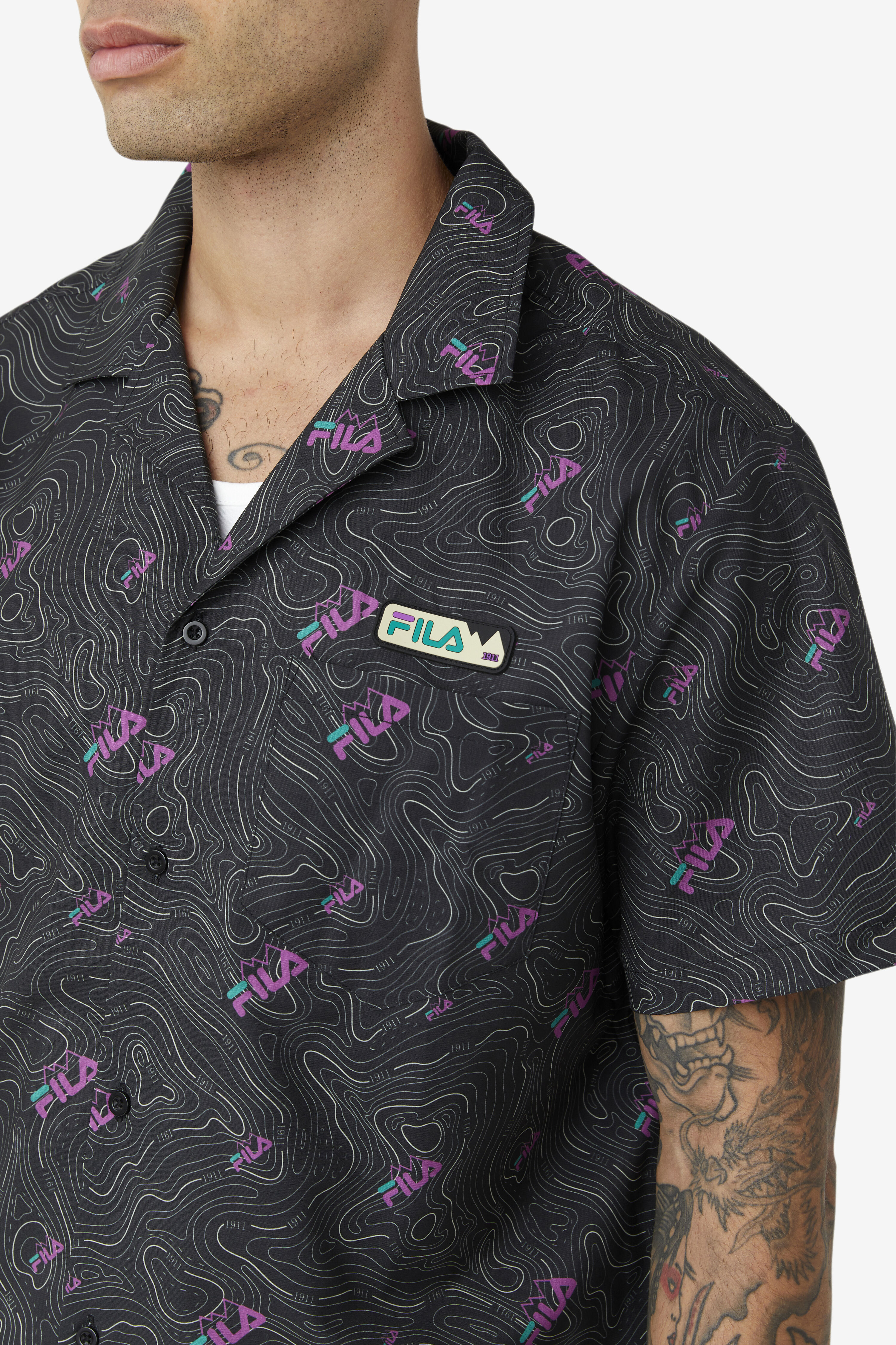 Fila button shop up shirt
