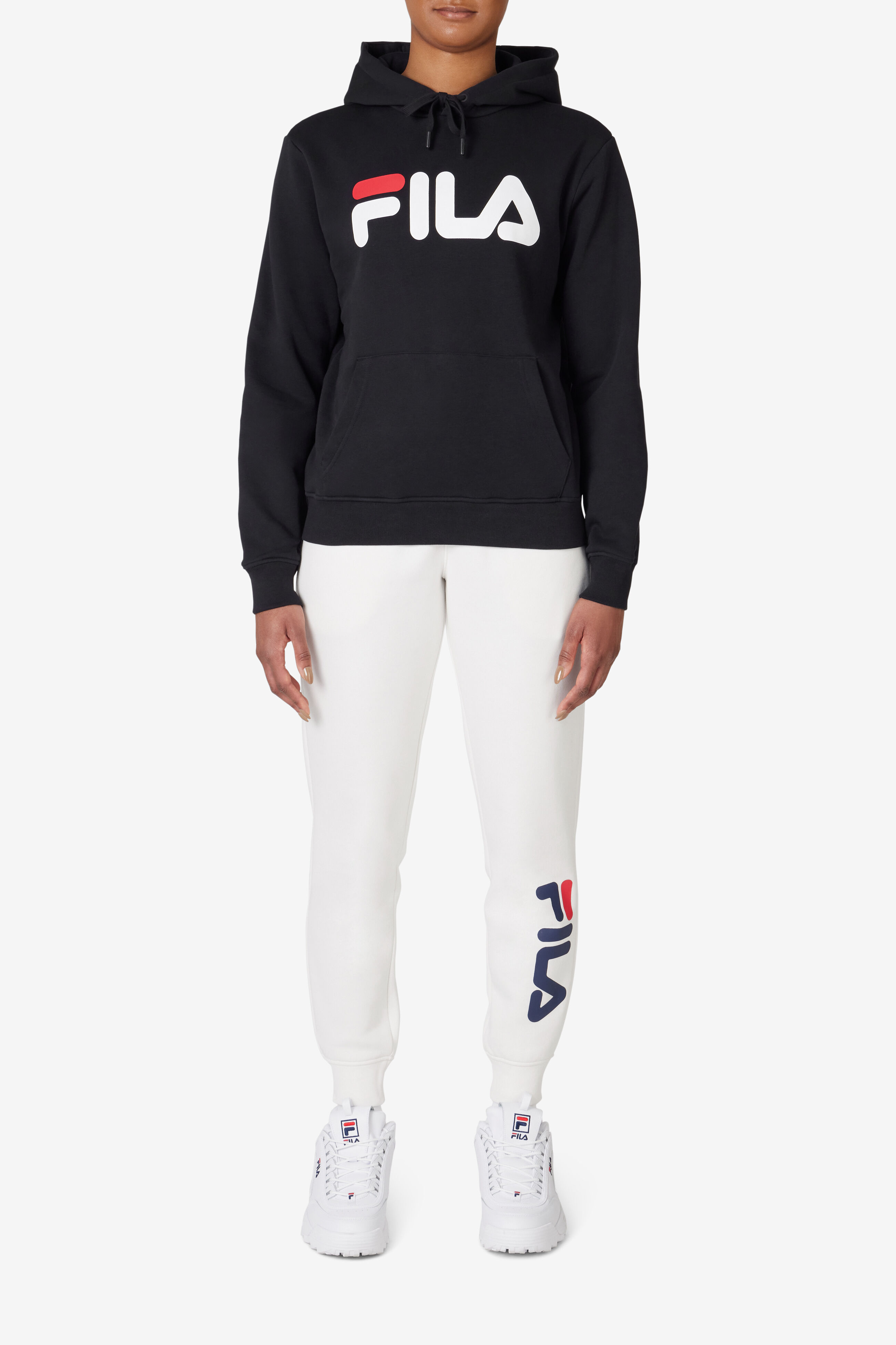 Fila white hoodie women's top