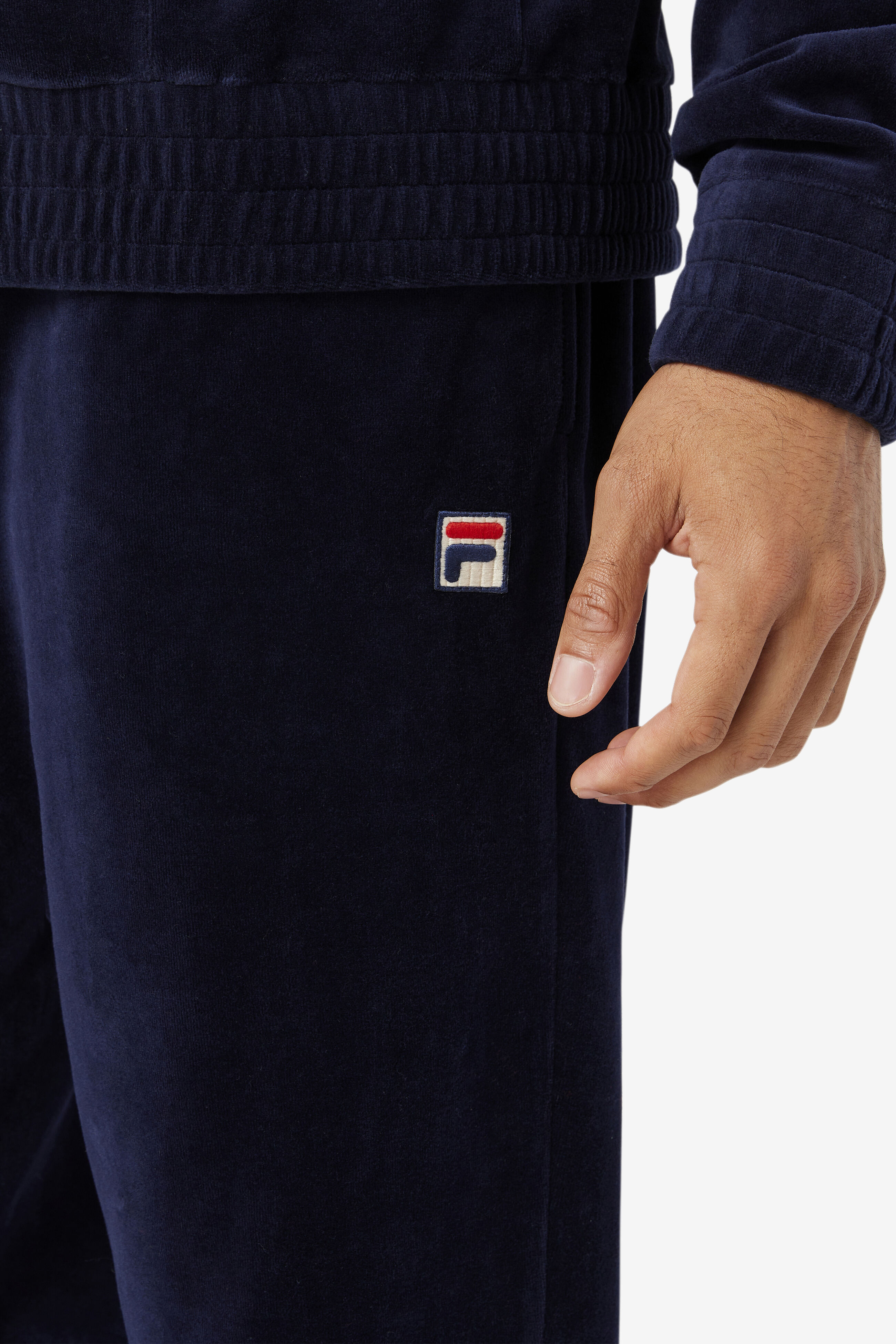 Velvet fila joggers clearance