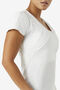 UPLIFT TEXTURE S/S TOP/WHITE/Medium