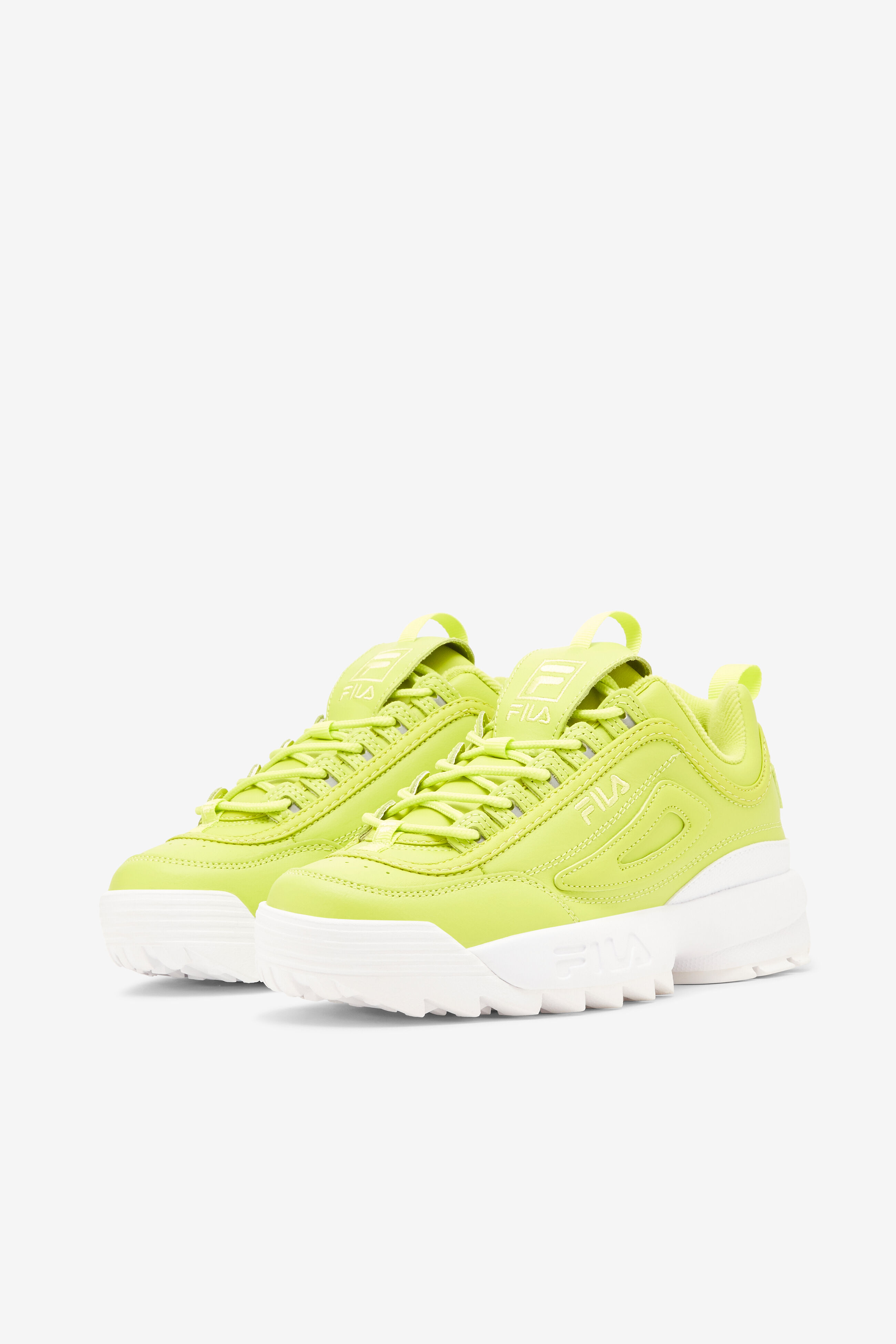 fila disruptor ii shift yellow shoes