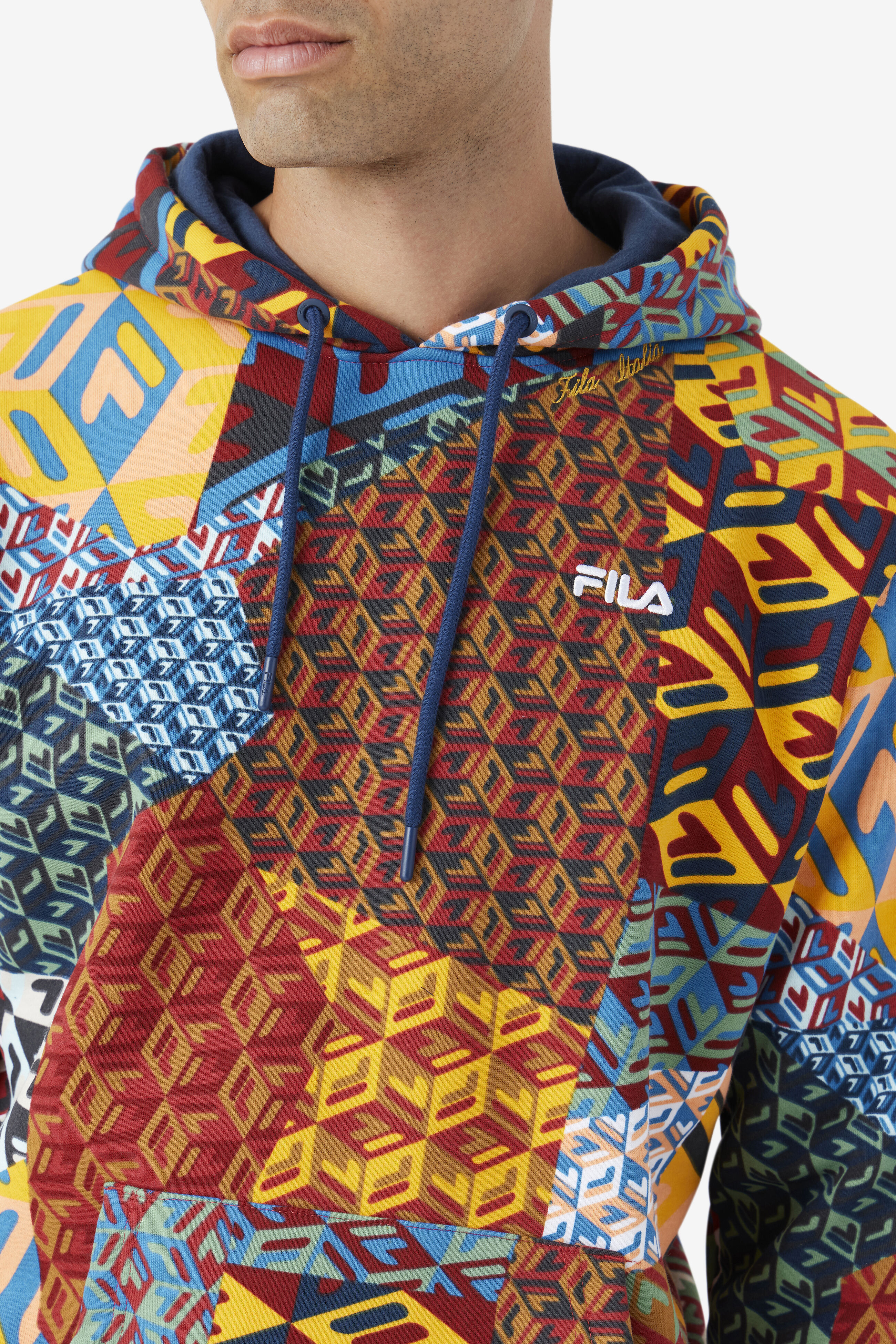 Fila multicolor sale hoodie
