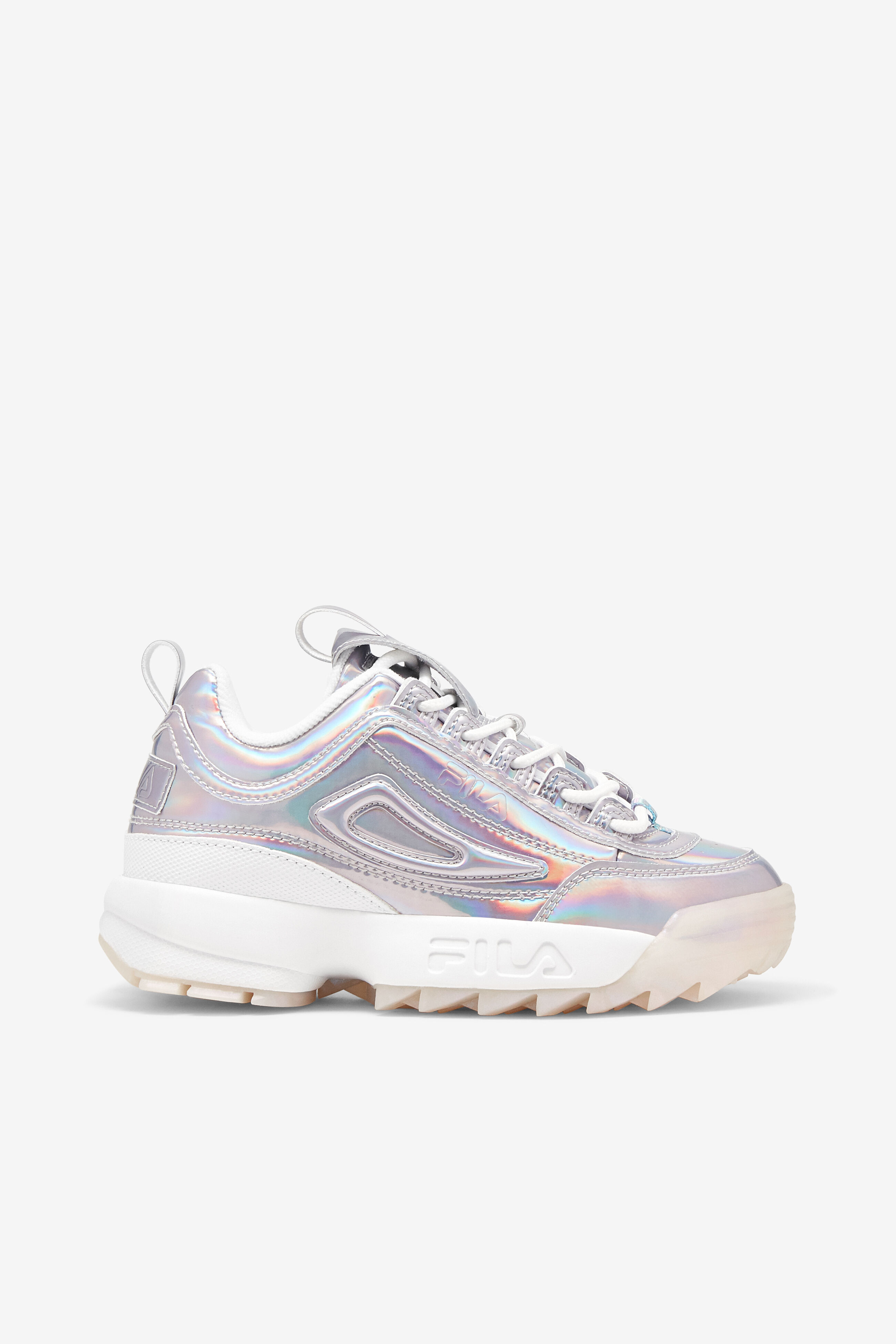 Fila silver trainers best sale