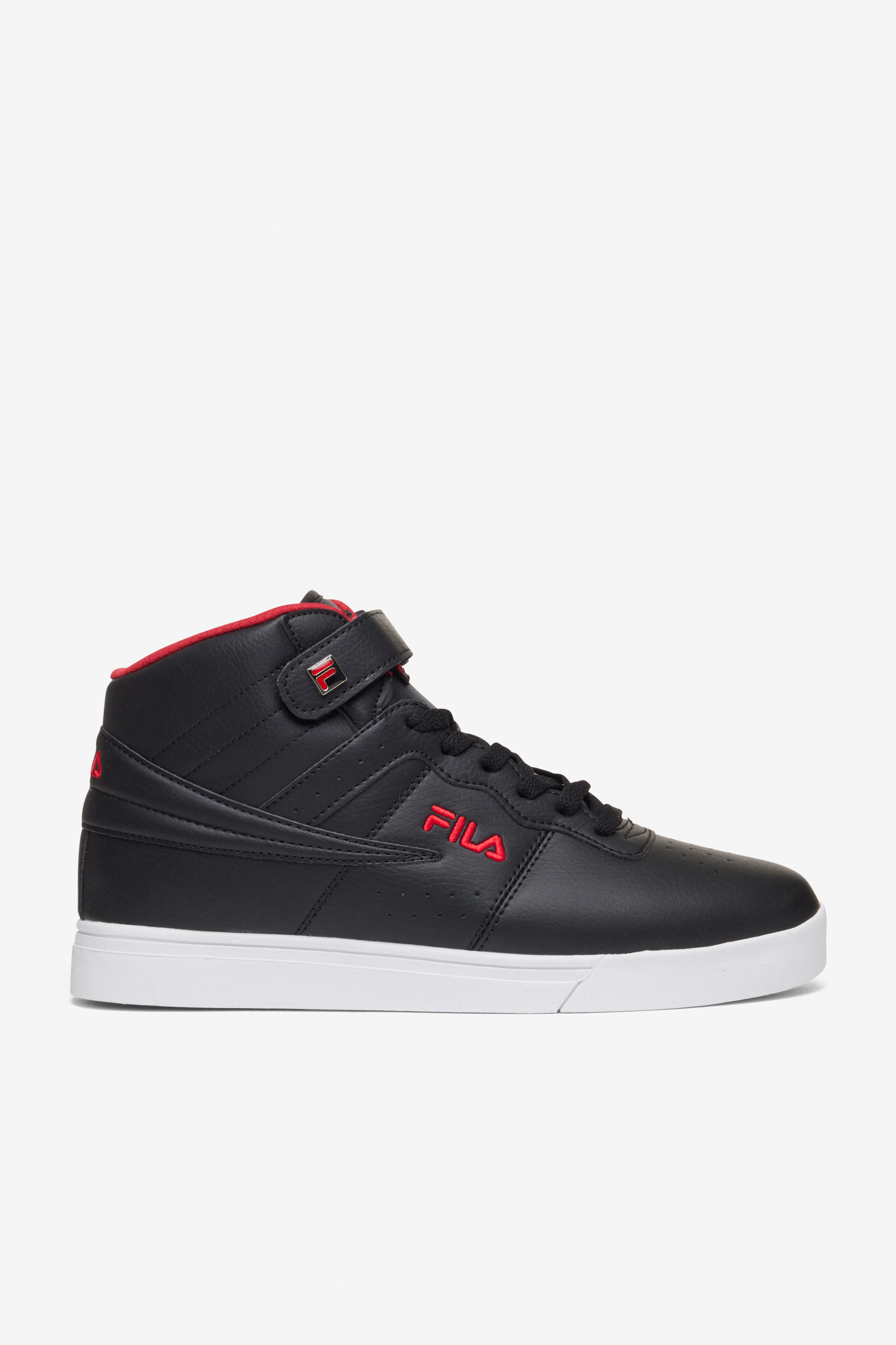 Red and black fila shoes shop
