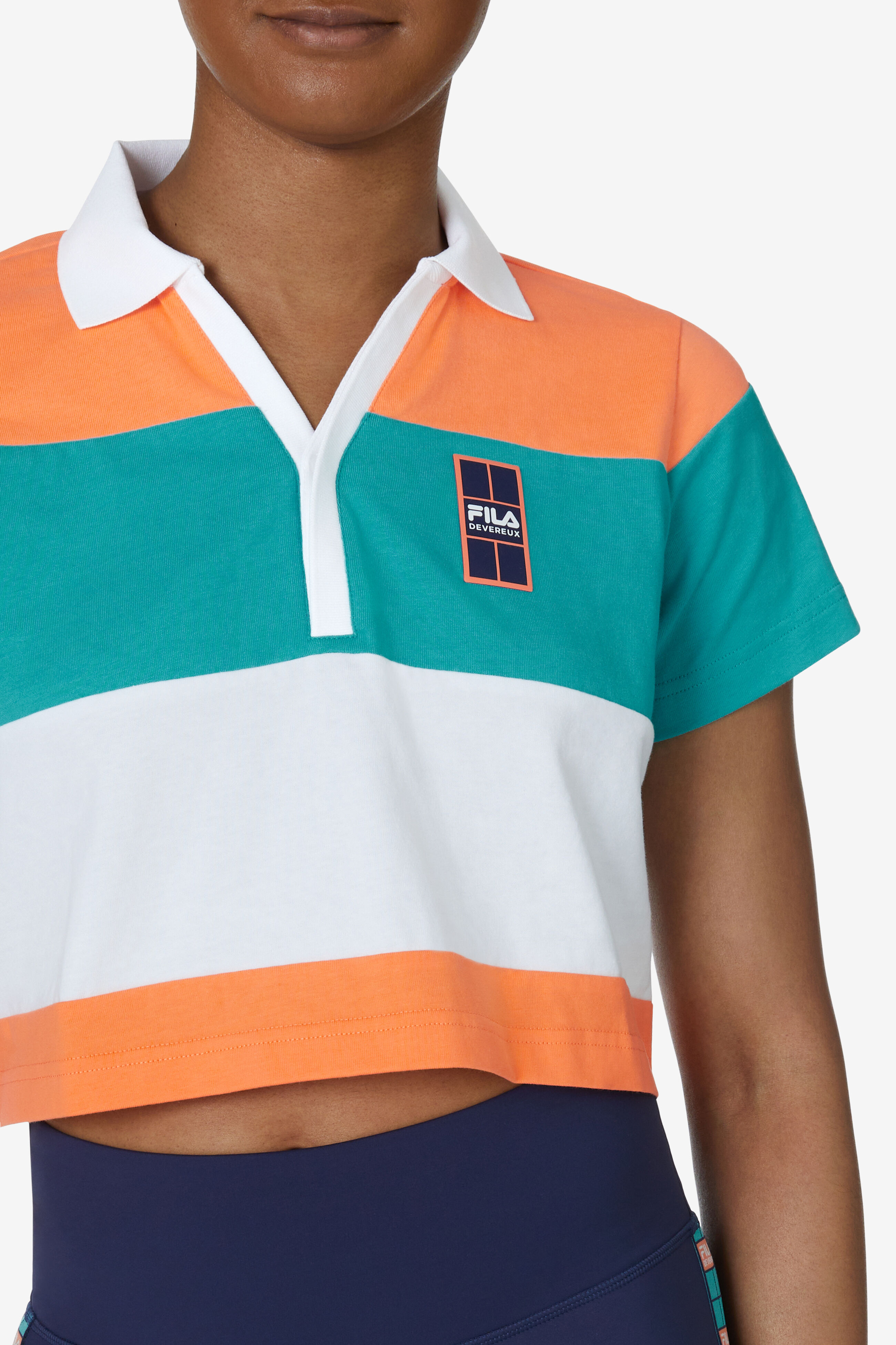 Fila X Dvrx Women s Cropped Short Sleeve Polo Shirt Fila