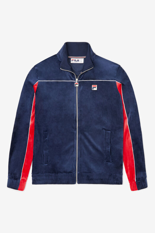Cisco Navy Blue Velour Jacket | Fila