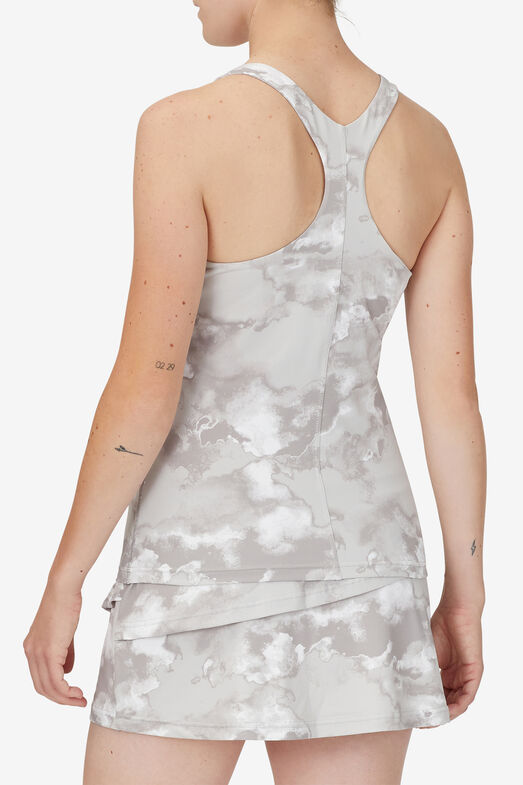DEUCE CRT PRT RACERBACK TANK