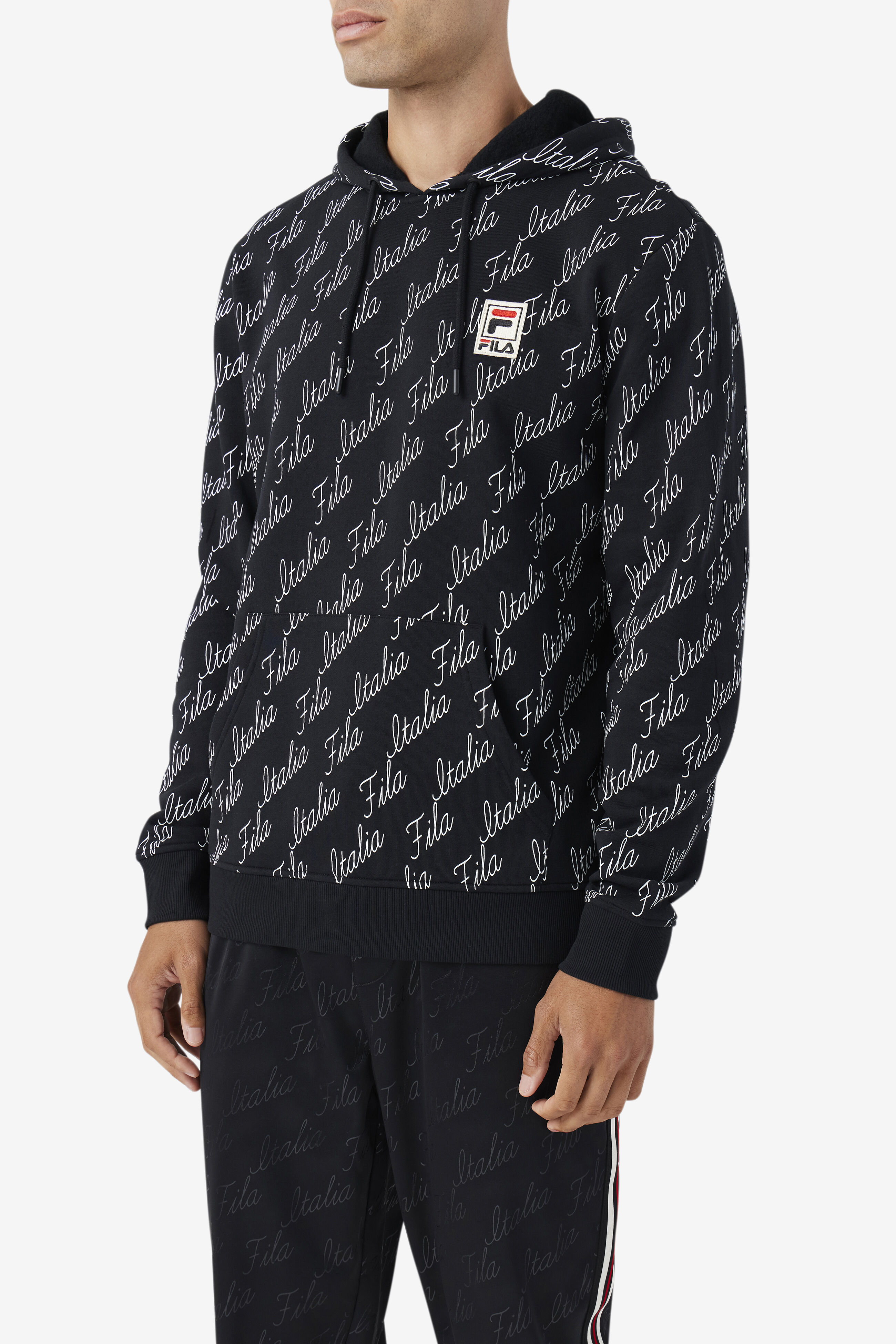 Fila men's shop black hoodie