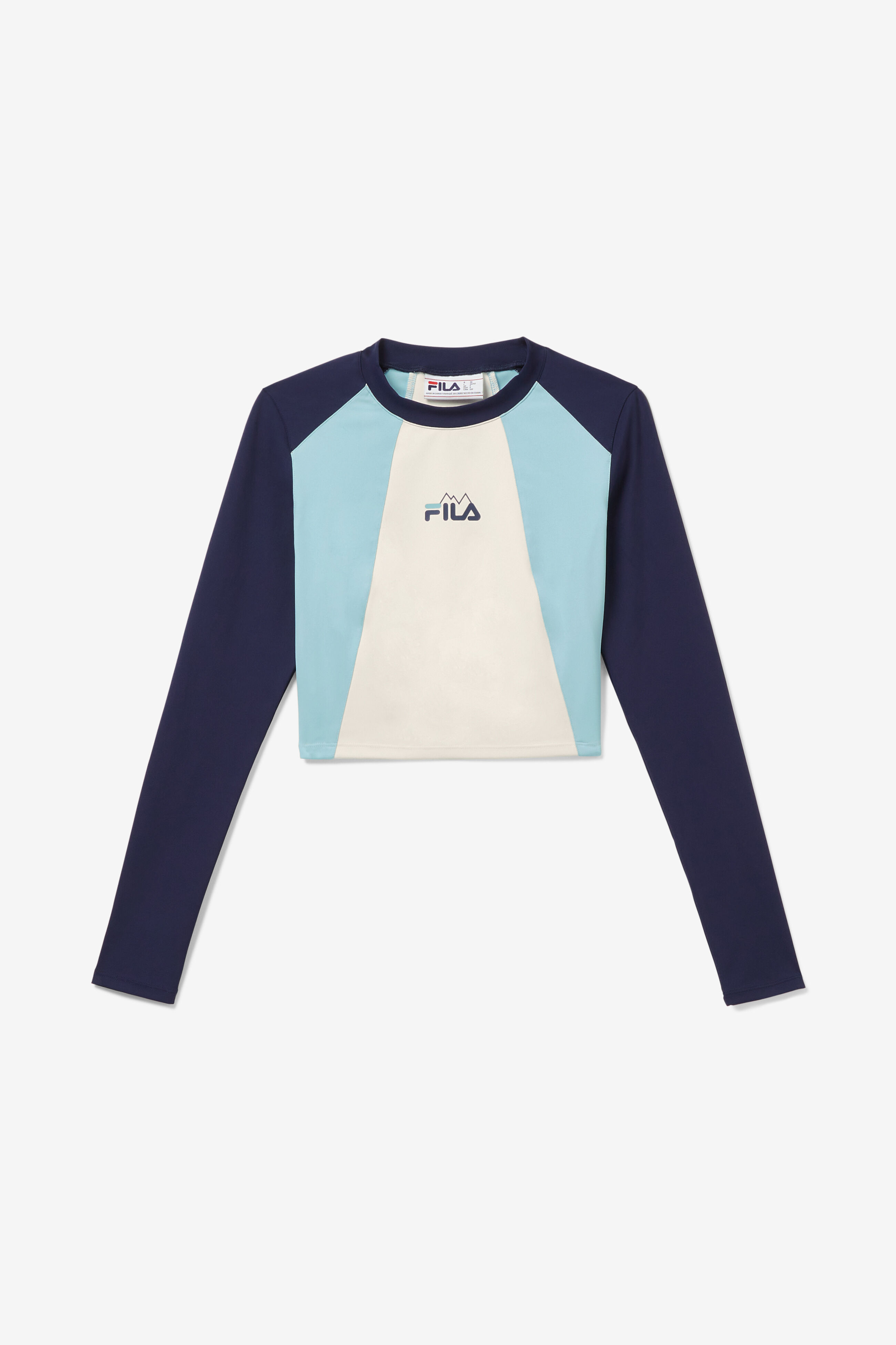 Fila long sleeve crop top clearance