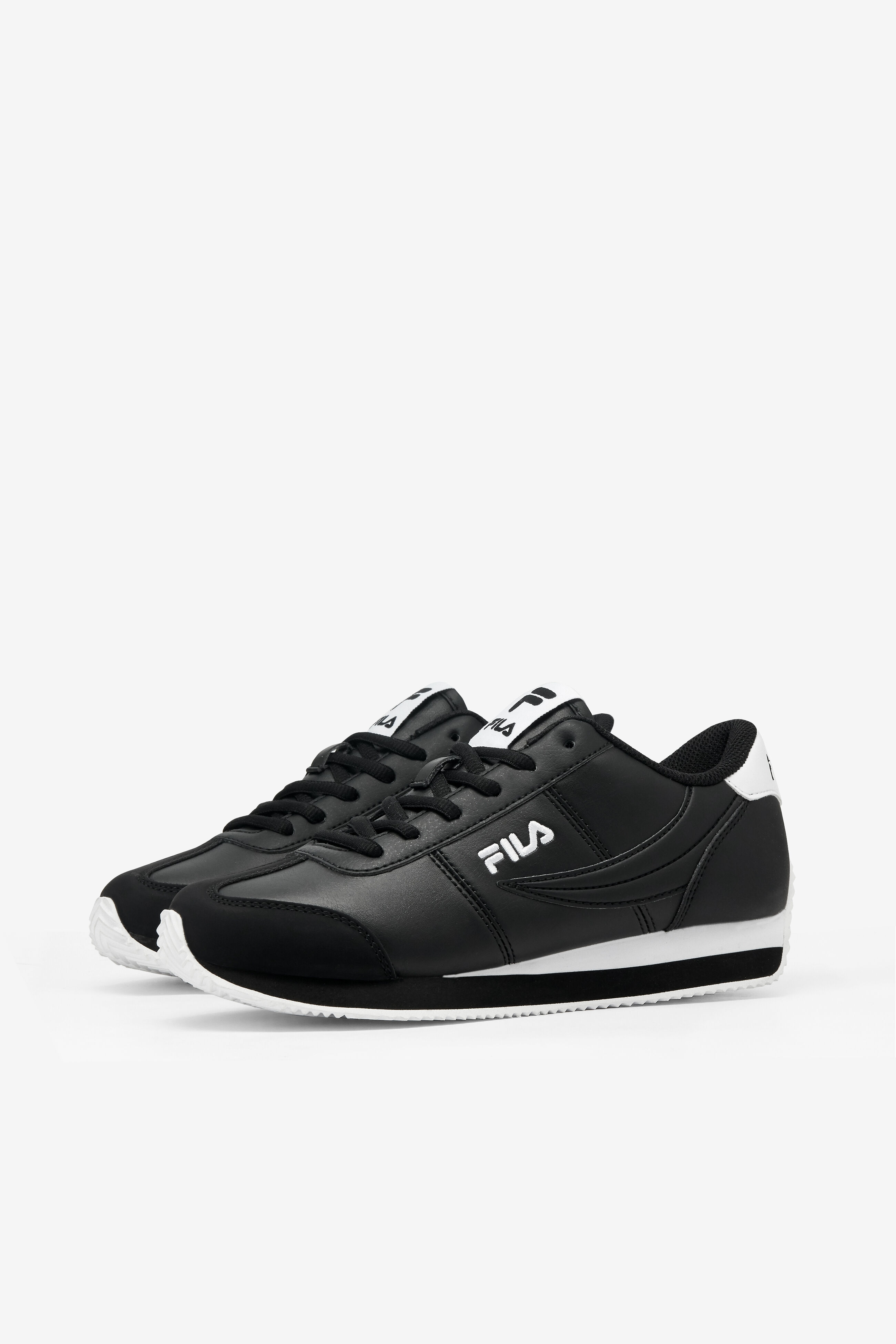 Womens black fila sneakers new arrivals