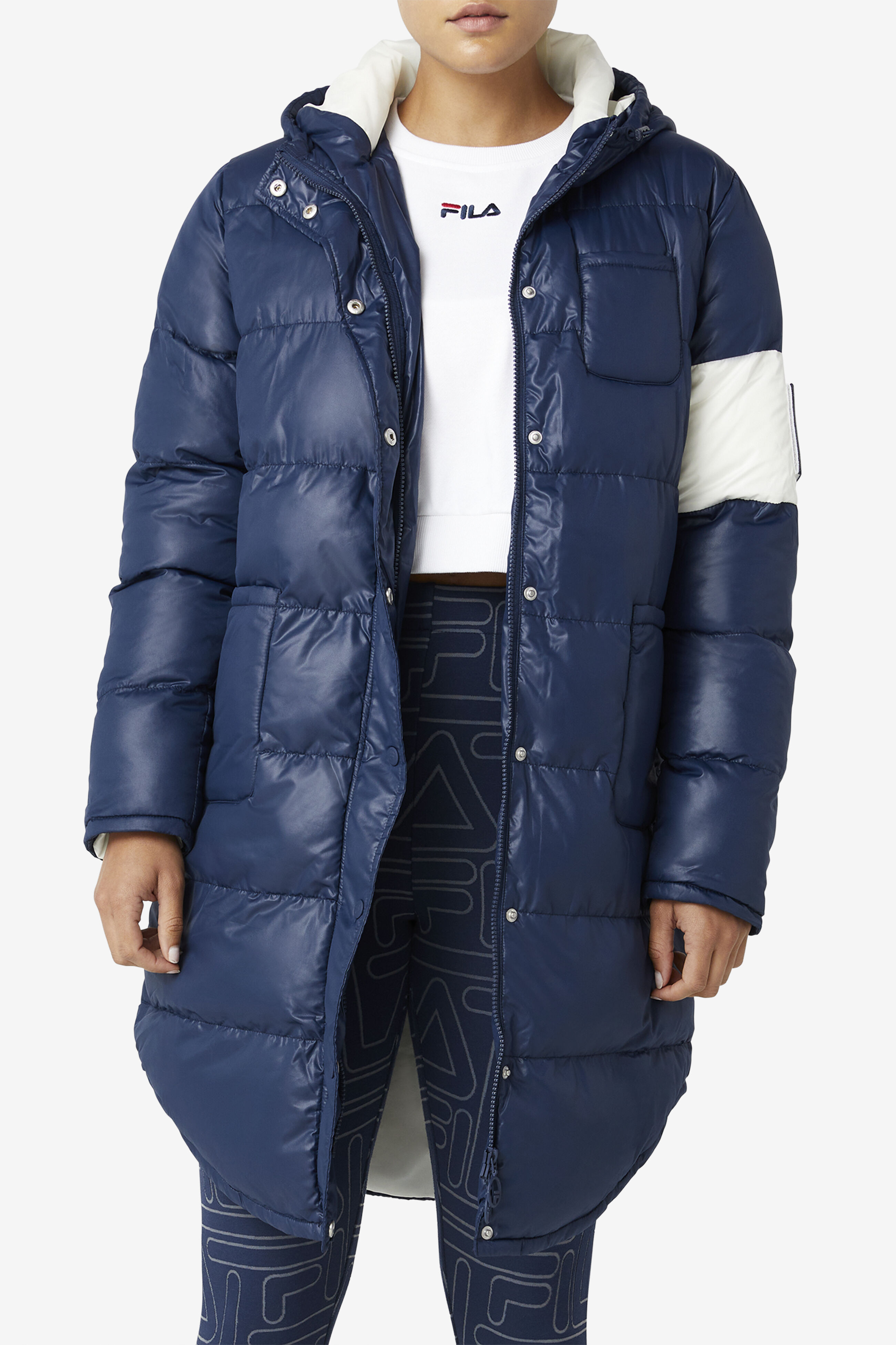 Fila longline puffer jacket online