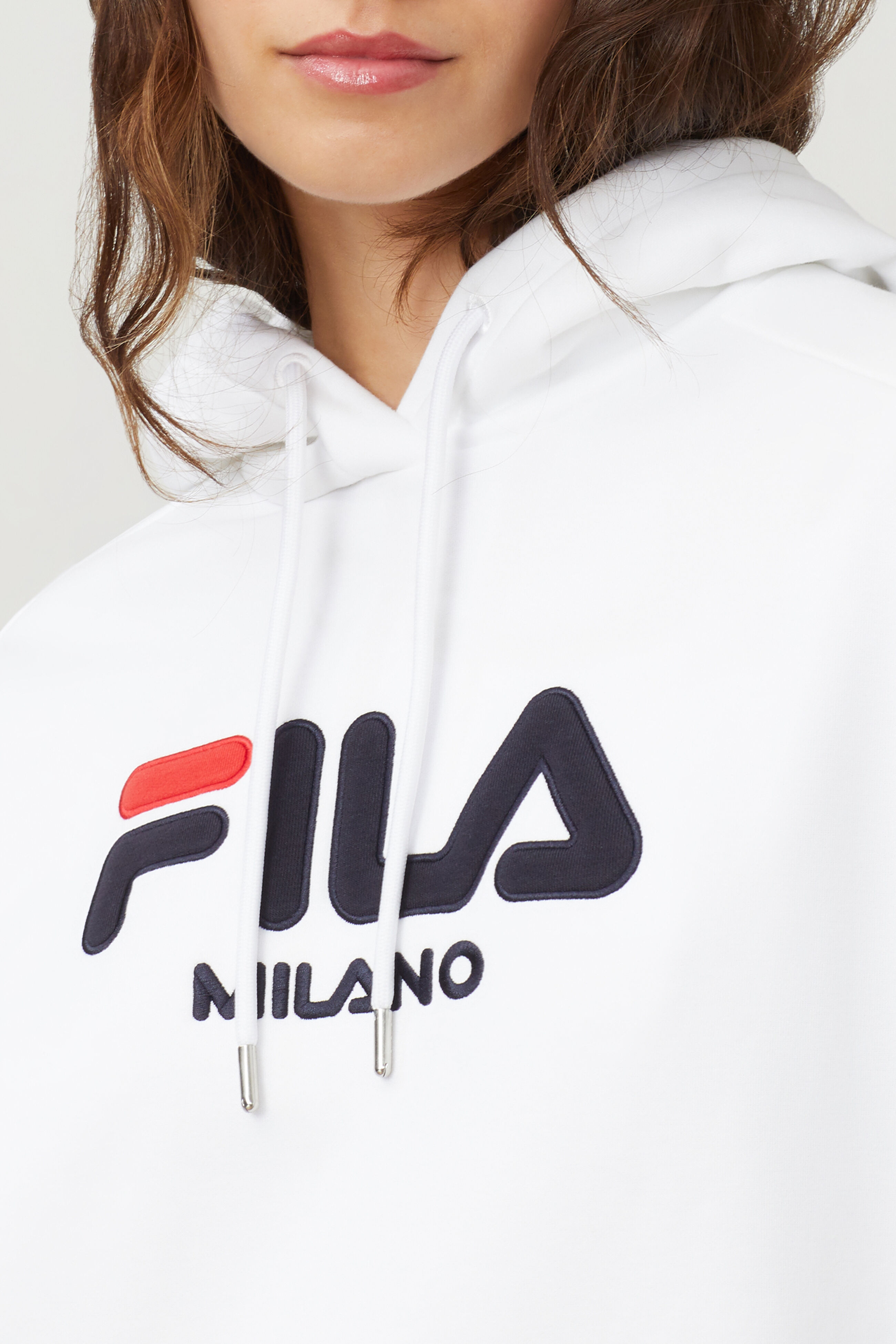 White fila 2025 hoodie women's
