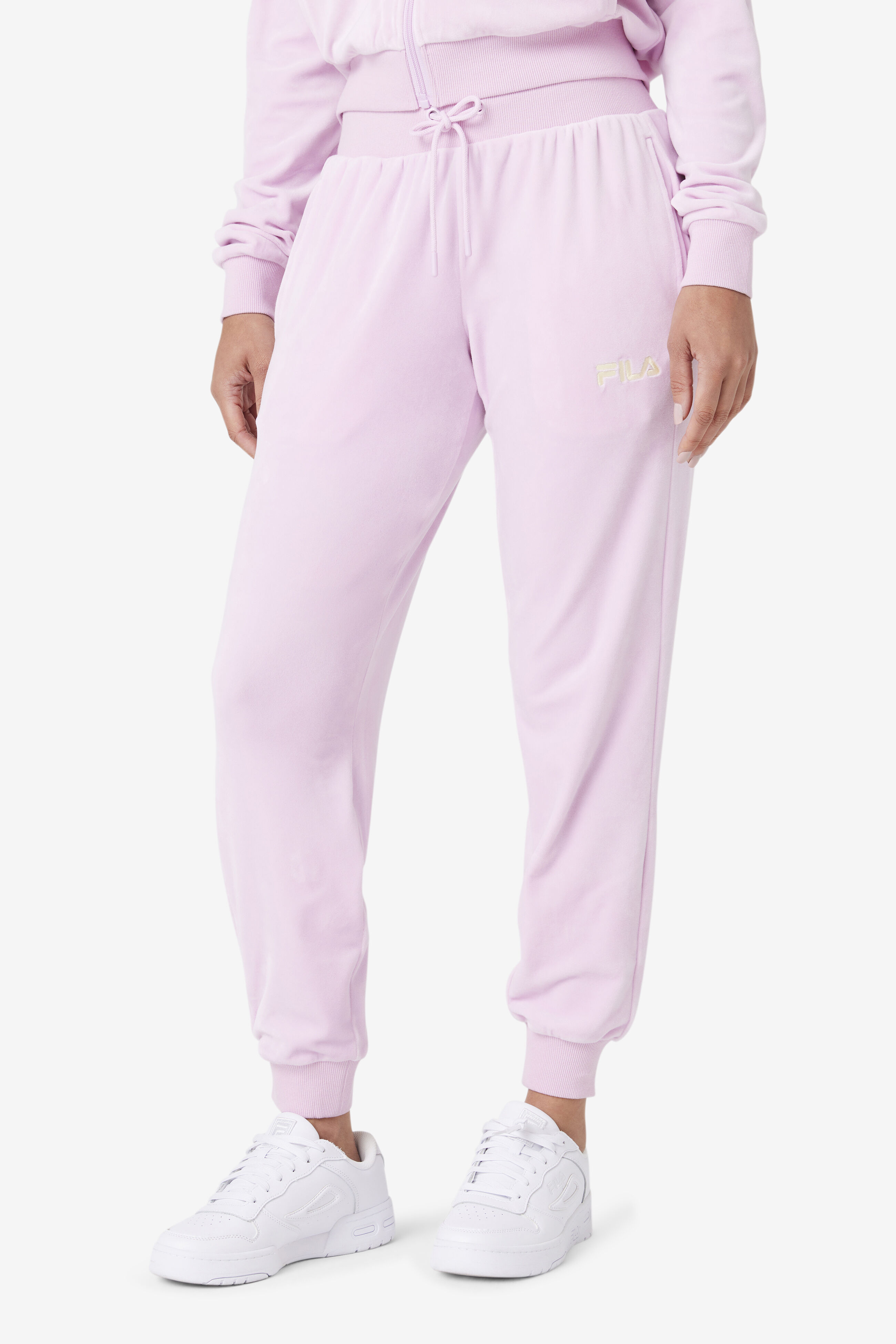 Fila velour tracksuit bottoms store